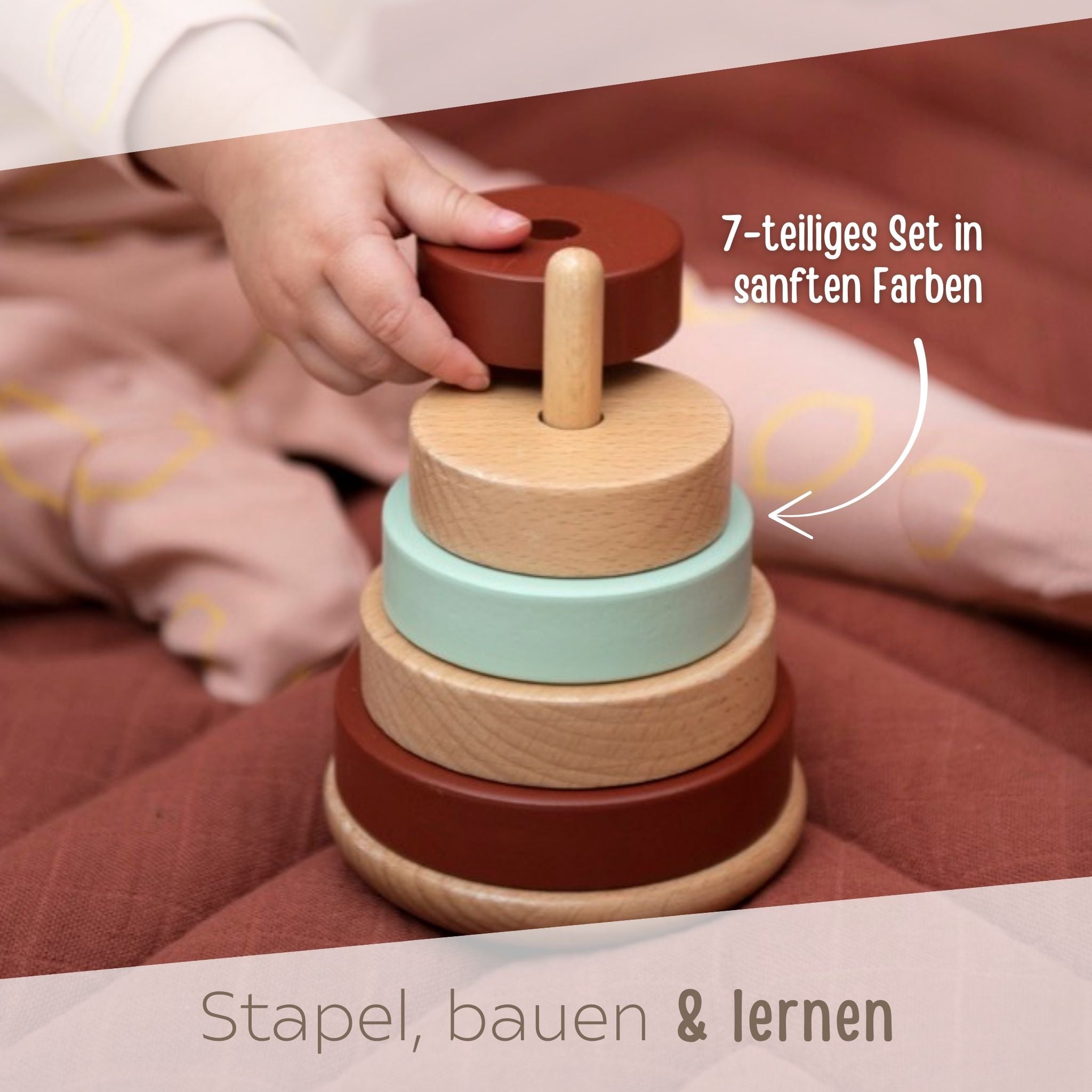 B - WARE TRIXIE Stapelturm Holz - Maus - wunderwunsch