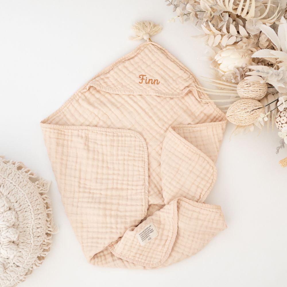 BABY BELLO Kapuzenhandtuch personalisierbar - wunderwunsch