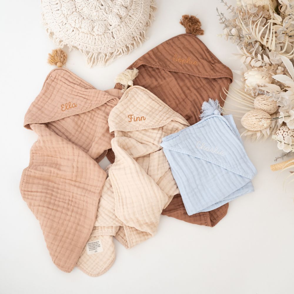 BABY BELLO Kapuzenhandtuch personalisierbar - wunderwunsch