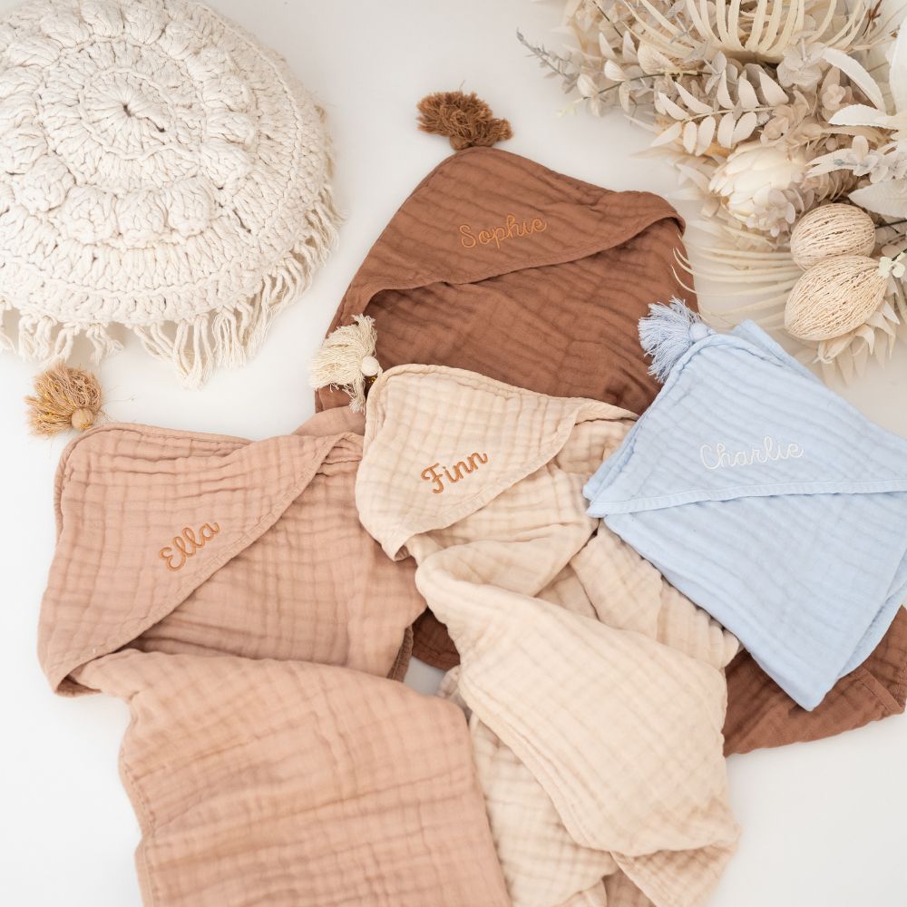 BABY BELLO Kapuzenhandtuch personalisierbar - wunderwunsch