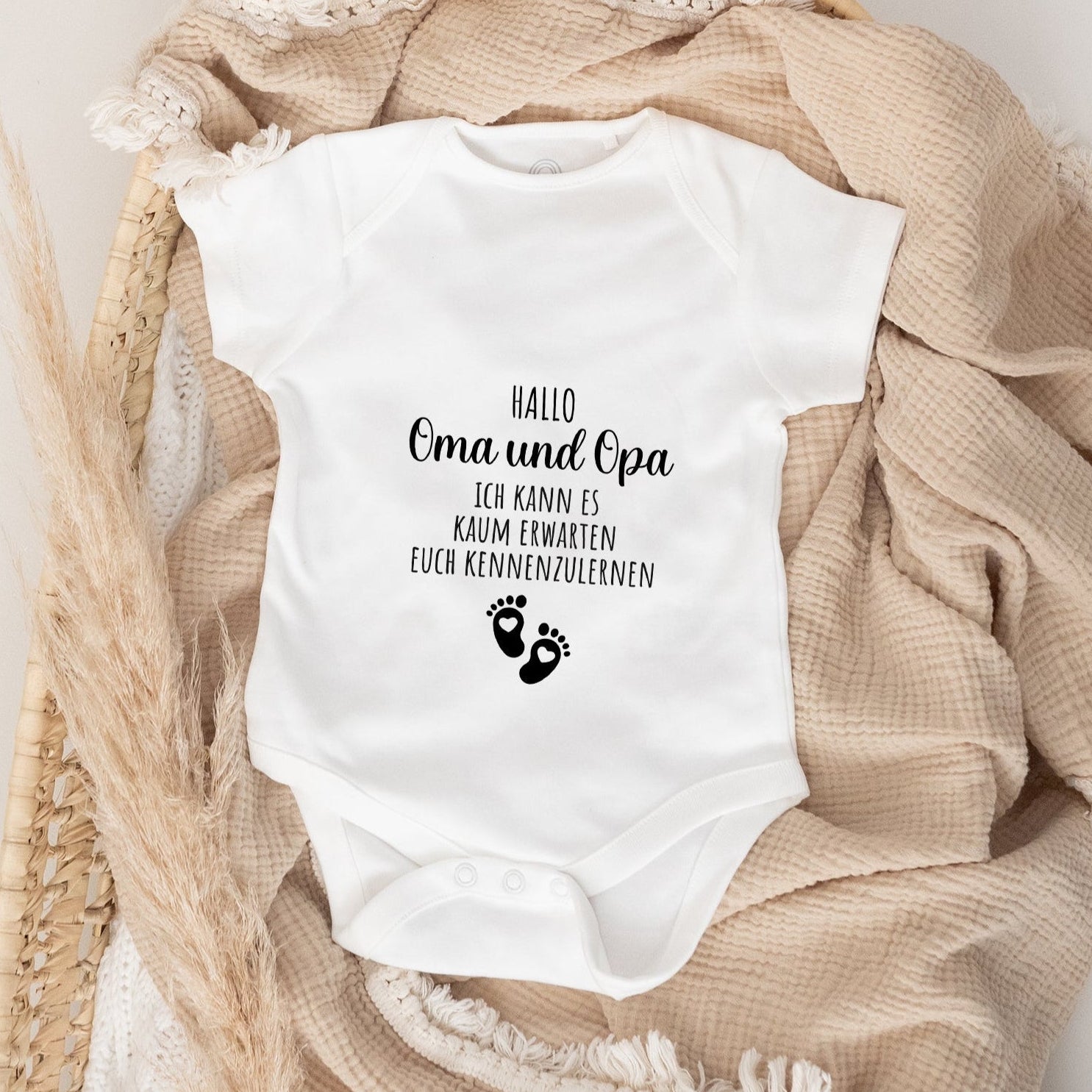 Baby Body "Hallo Oma und Opa" - wunderwunsch