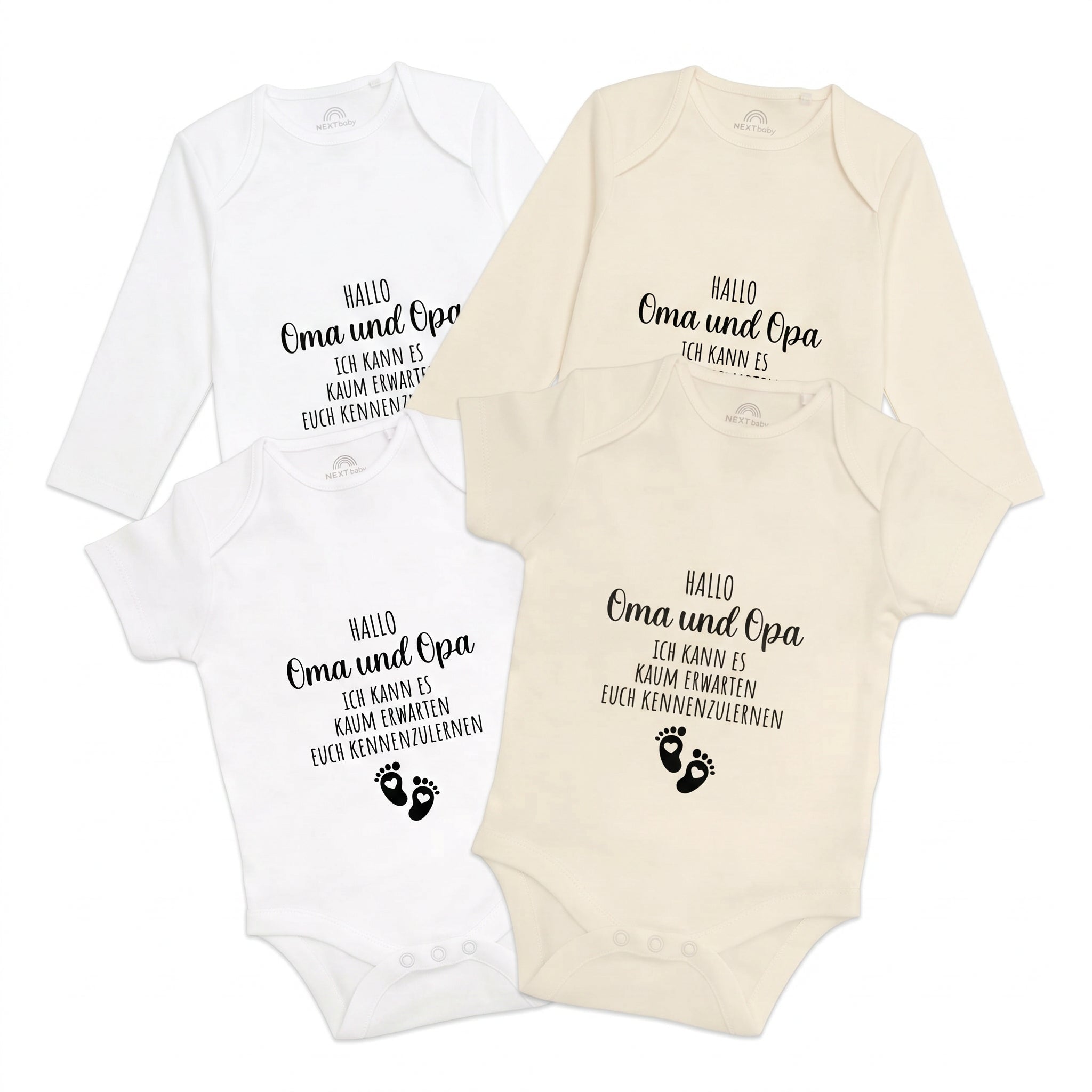 Baby Body "Hallo Oma und Opa" - wunderwunsch