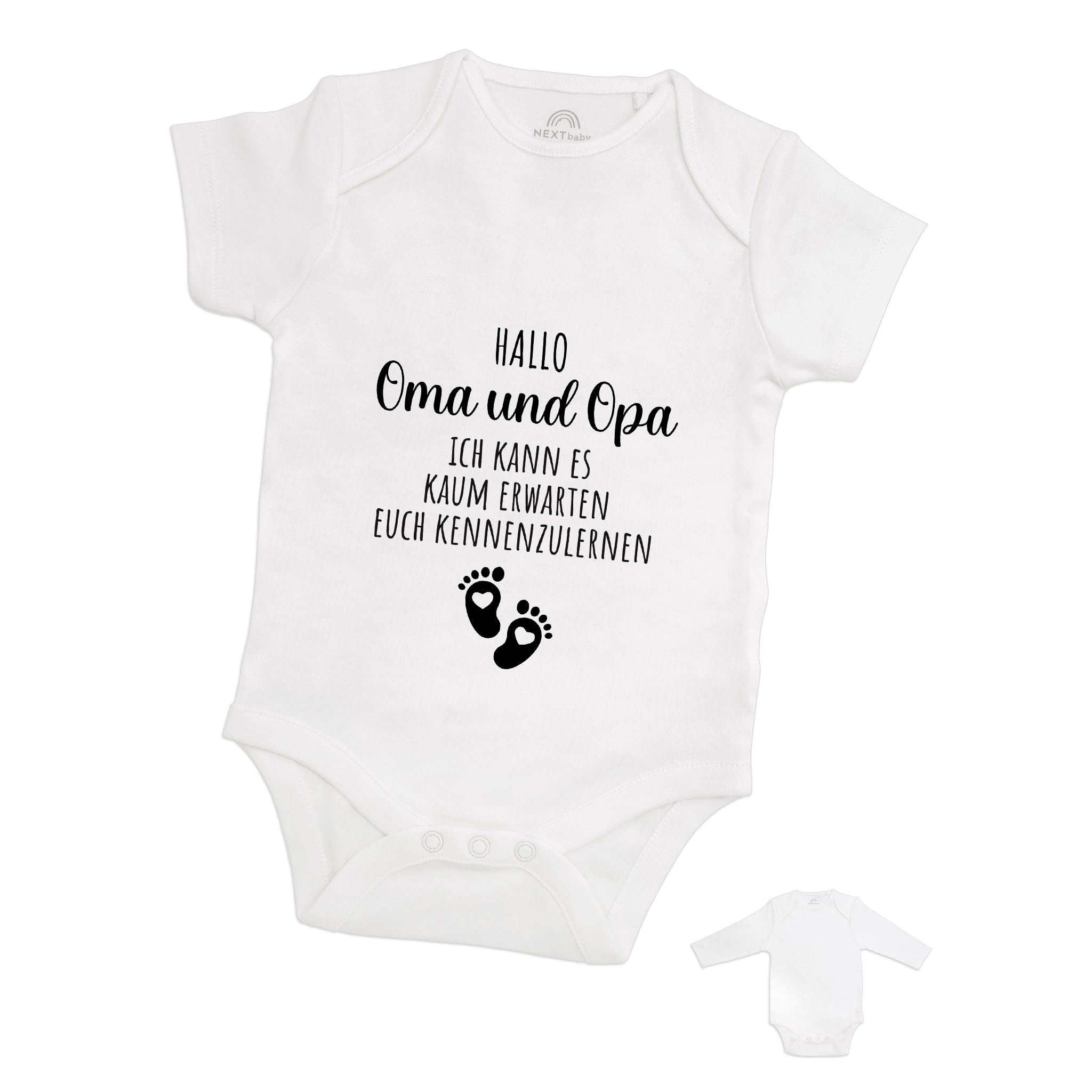Baby Body "Hallo Oma und Opa" - wunderwunsch