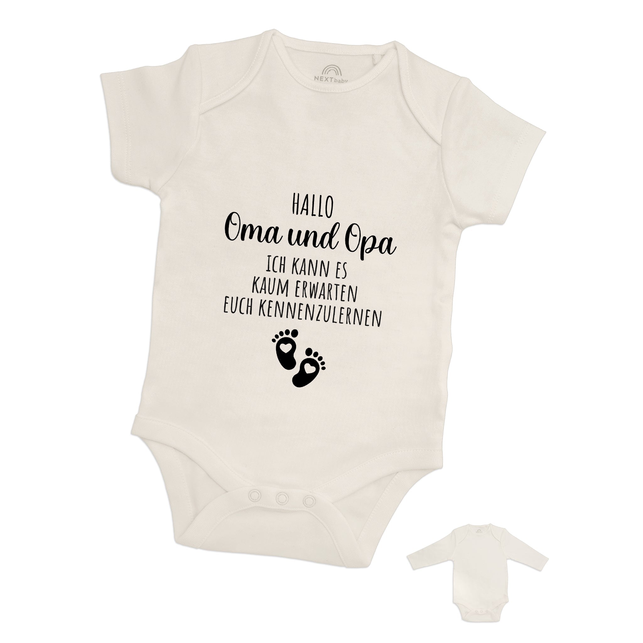 Baby Body "Hallo Oma und Opa" - wunderwunsch