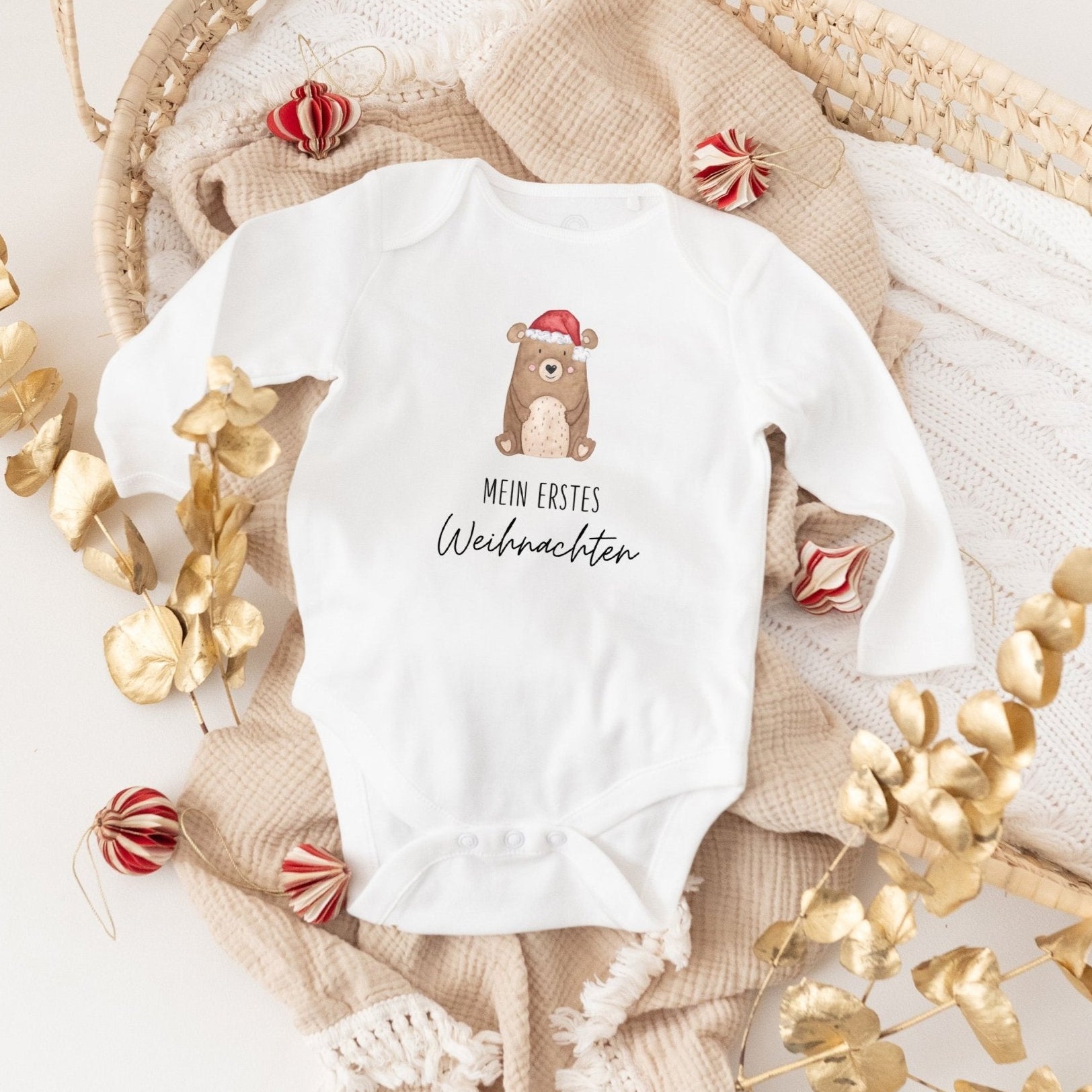 Baby Body "Mein erstes Weihnachten" Bär - wunderwunsch