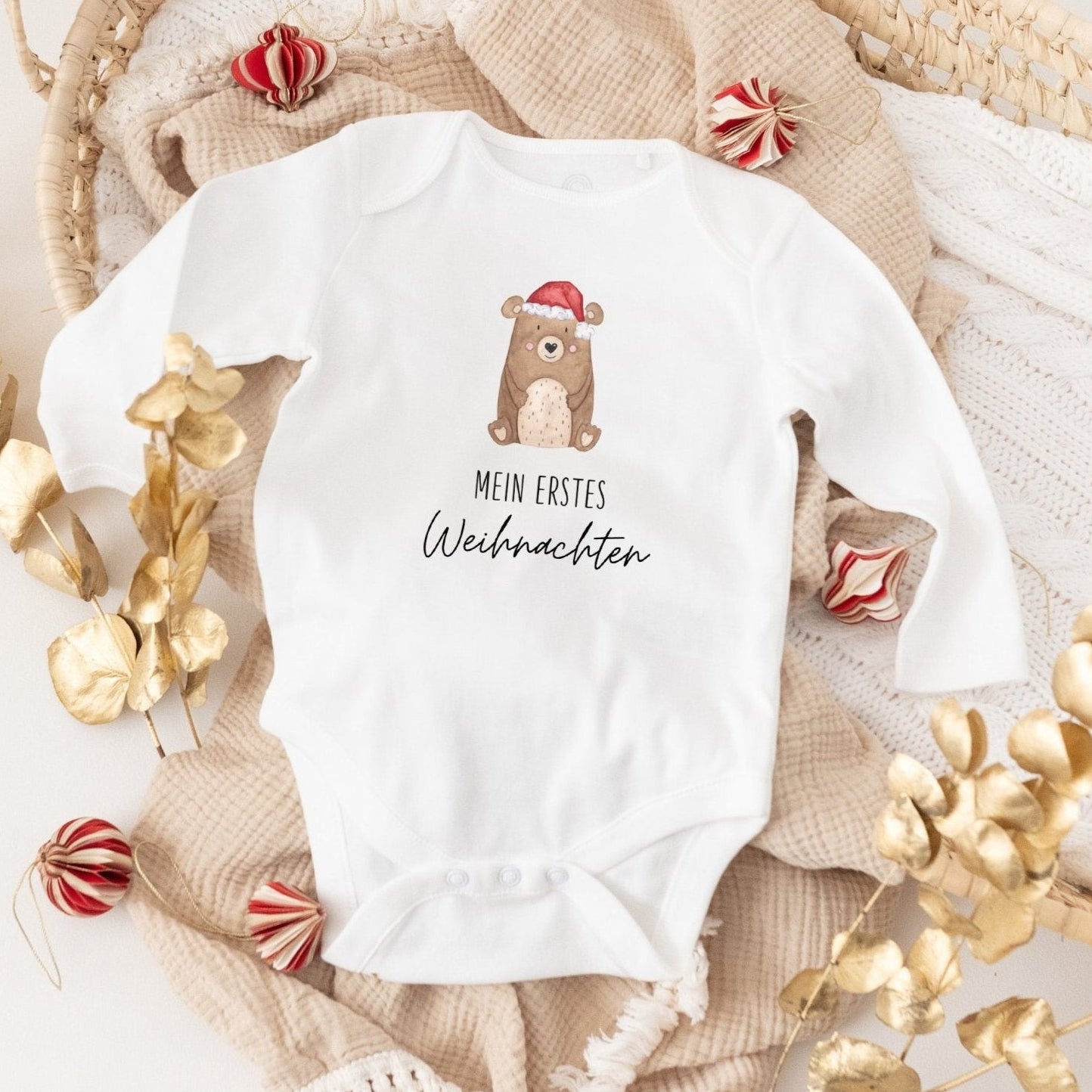 Baby Body "Mein erstes Weihnachten" Bär - wunderwunsch