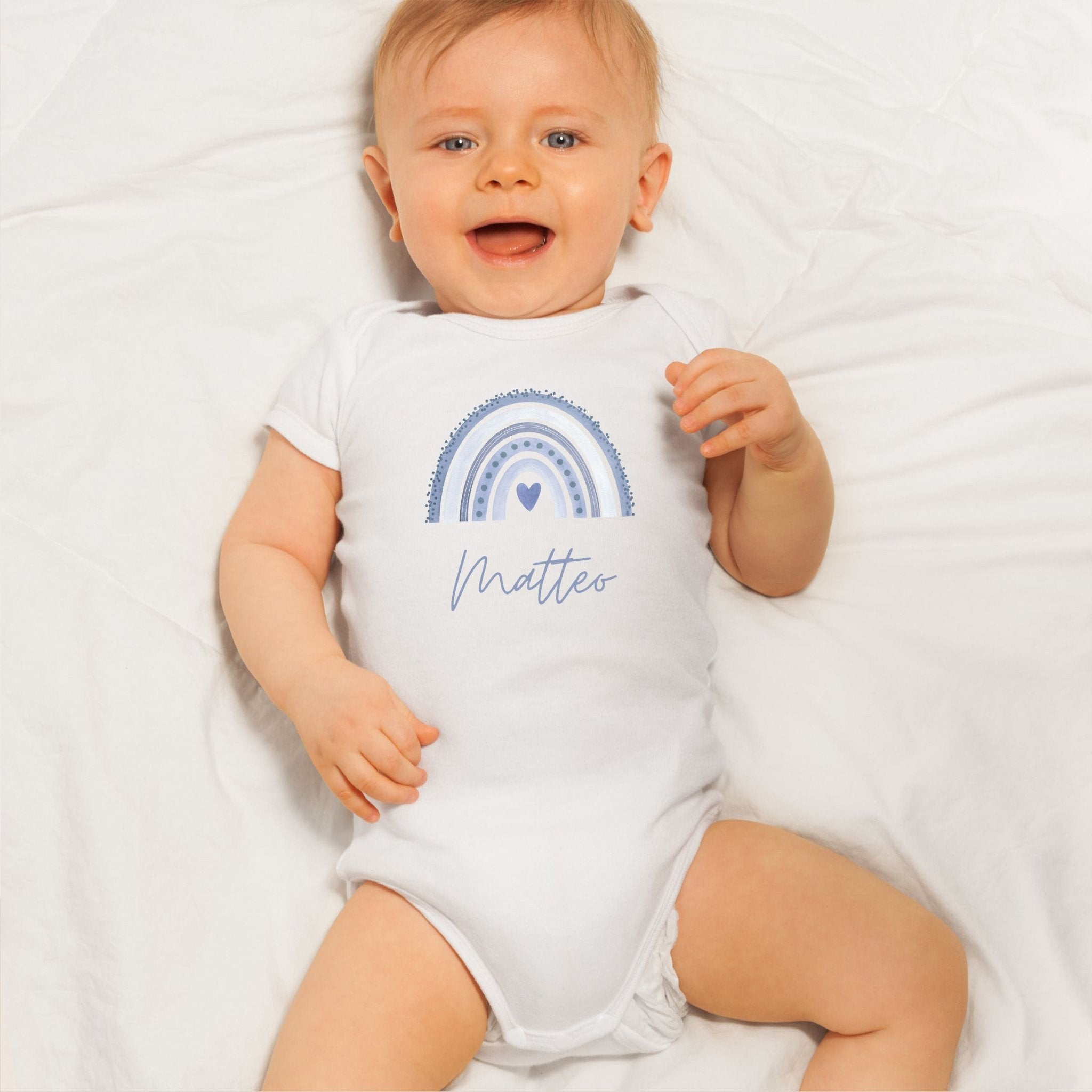 Baby Body "Regenbogen" personalisiert - wunderwunsch