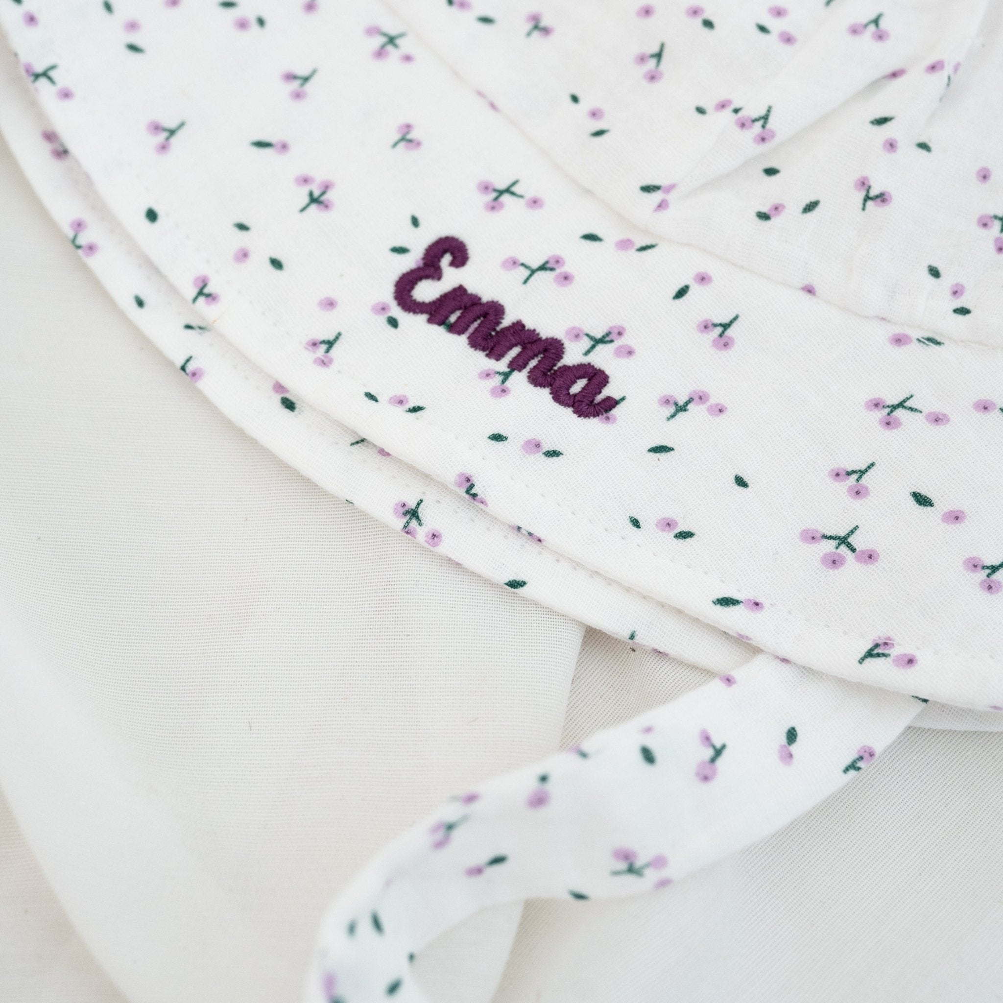 Babyhut mit Teddyohren personalisiert - wunderwunsch