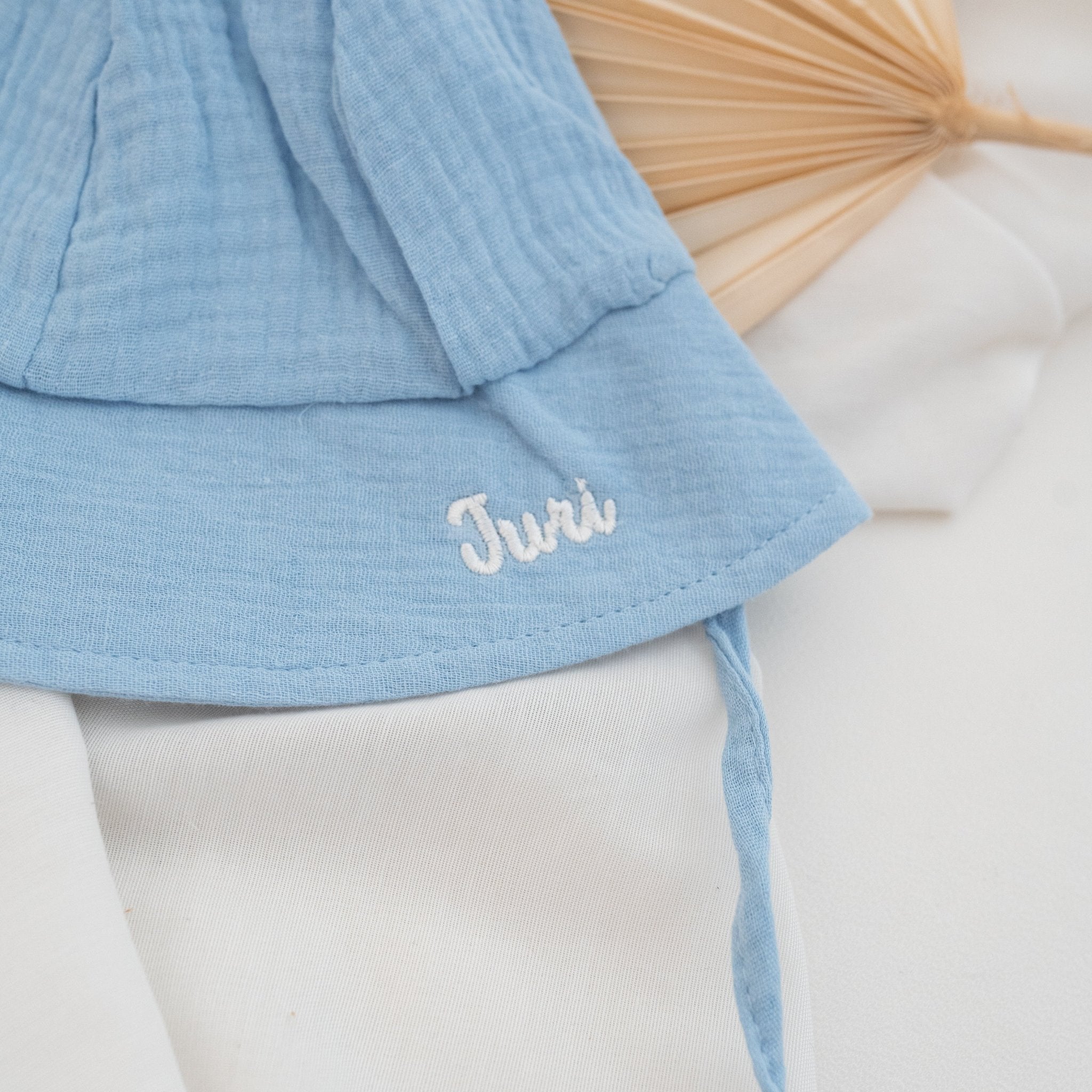 Babyhut mit Teddyohren personalisiert - wunderwunsch