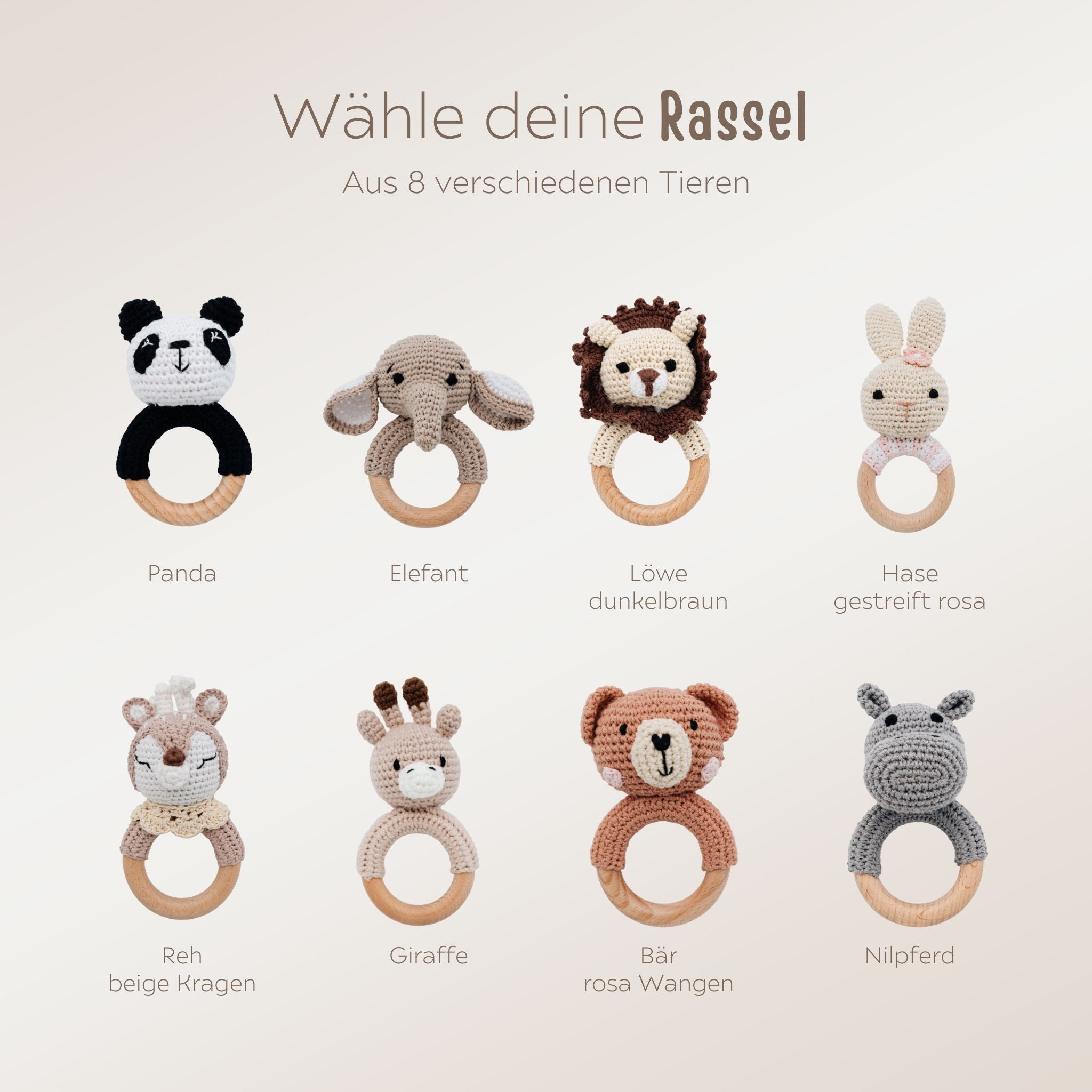 Babyrassel personalisiert - Eure Lieblinge - wunderwunsch