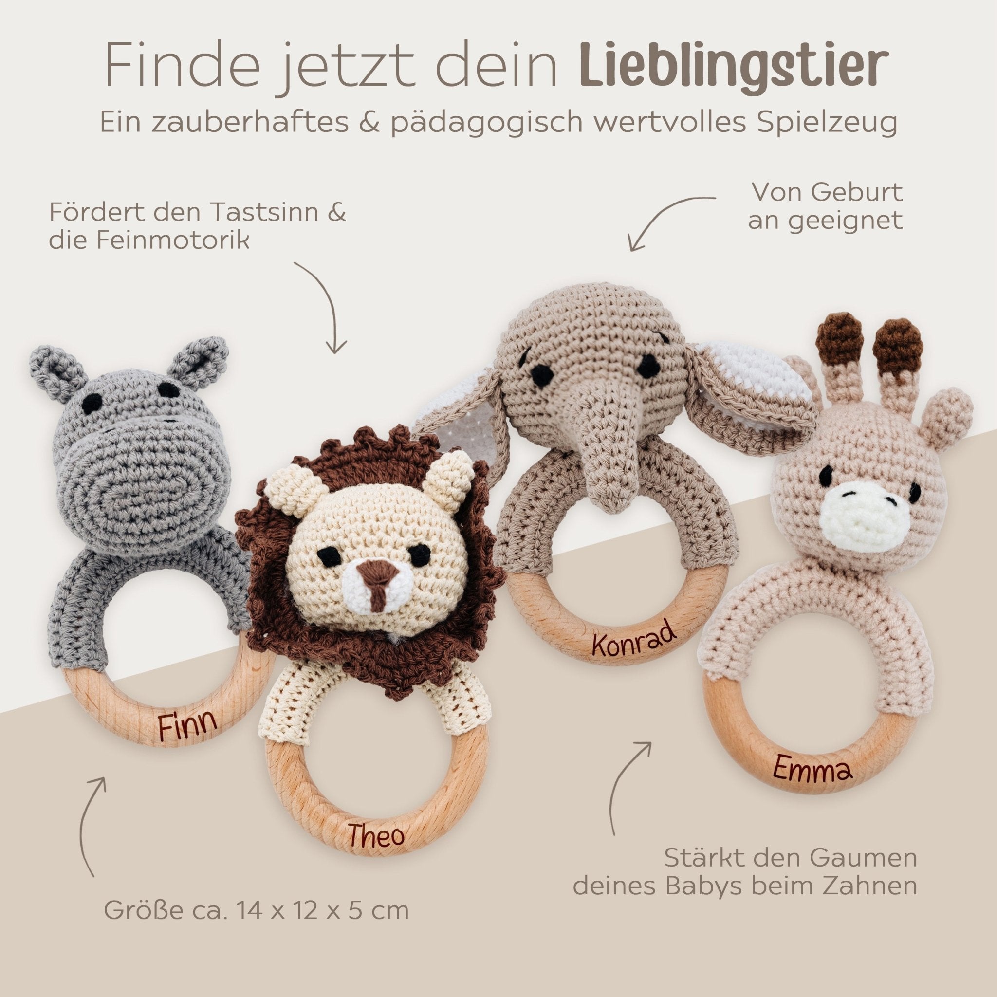 Babyrassel personalisiert - Eure Lieblinge - wunderwunsch