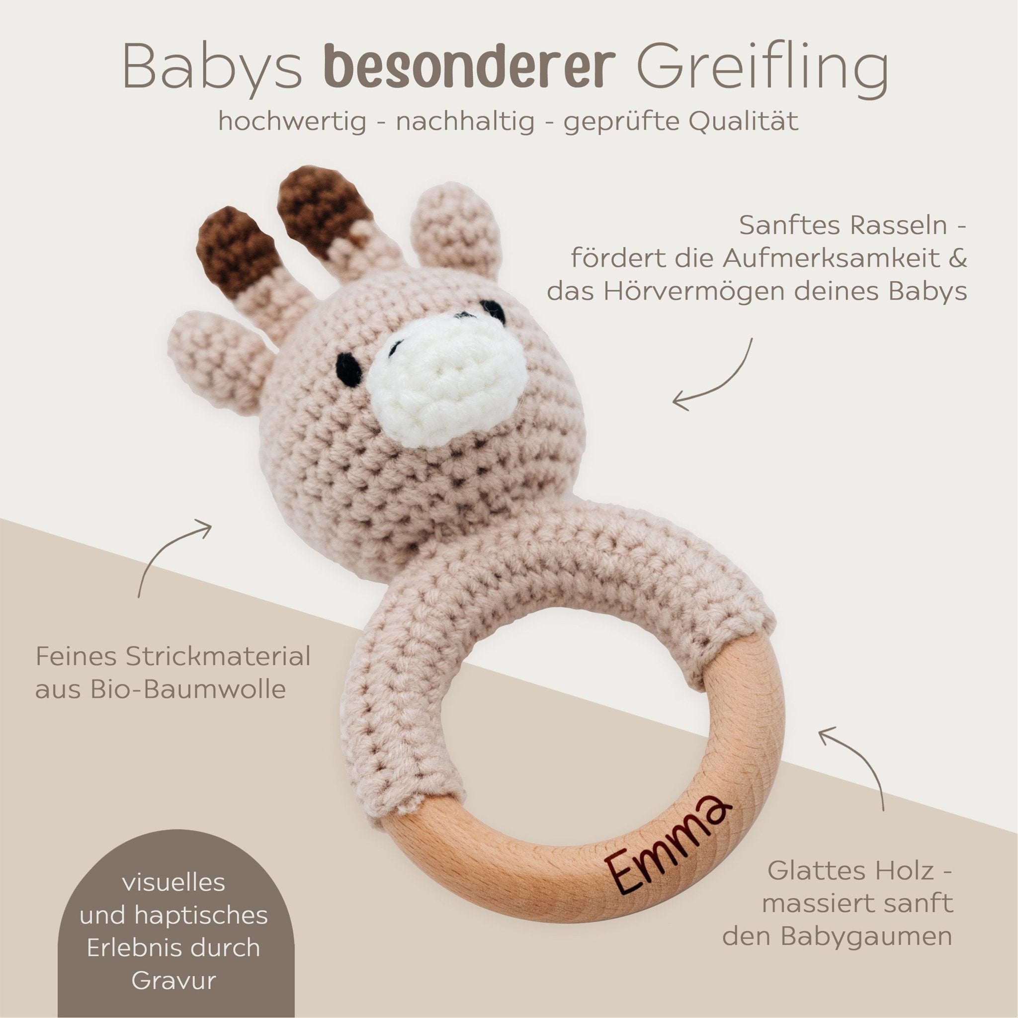 Babyrassel personalisiert - Eure Lieblinge - wunderwunsch