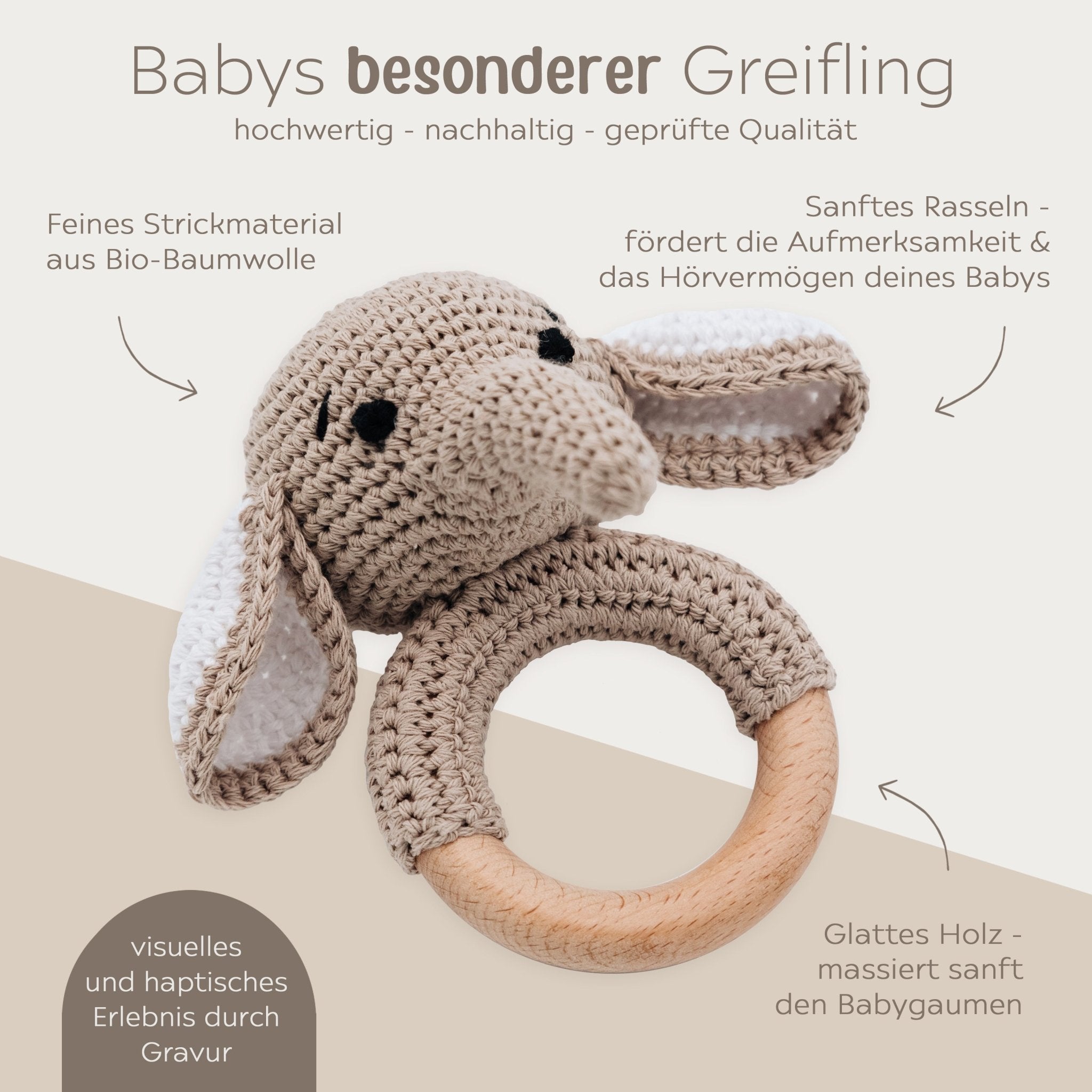Babyrassel personalisiert - wunderwunsch