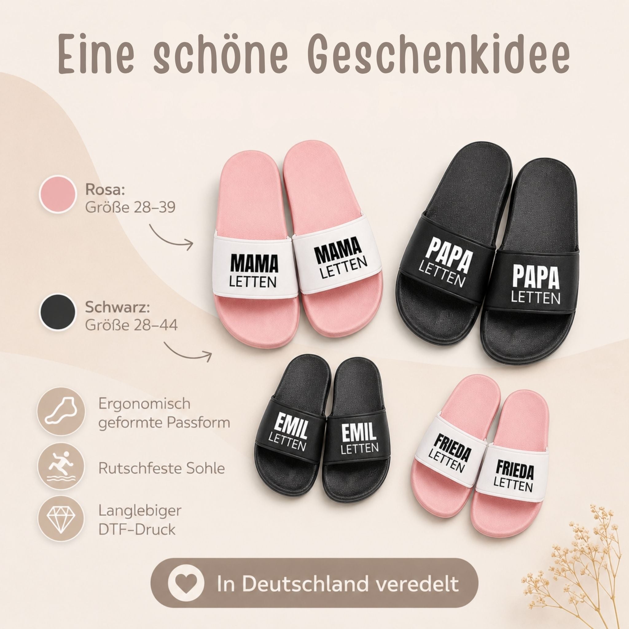 Badelatschen personalisiert - wunderwunsch