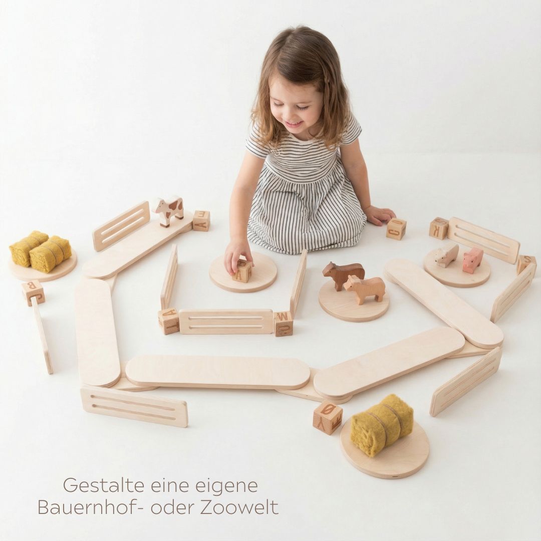 Balancespiel Set aus Holz - wunderwunsch