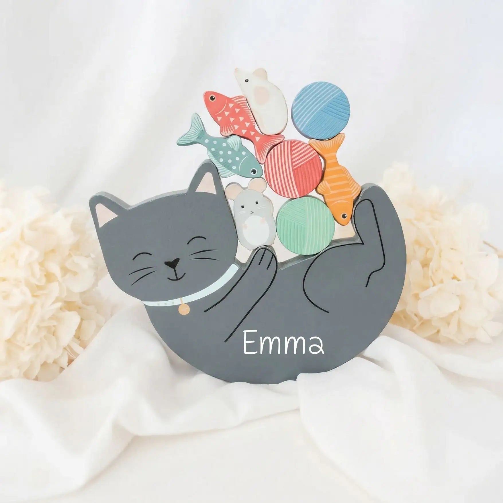 Balancierspiel Katze personalisierbar - wunderwunsch