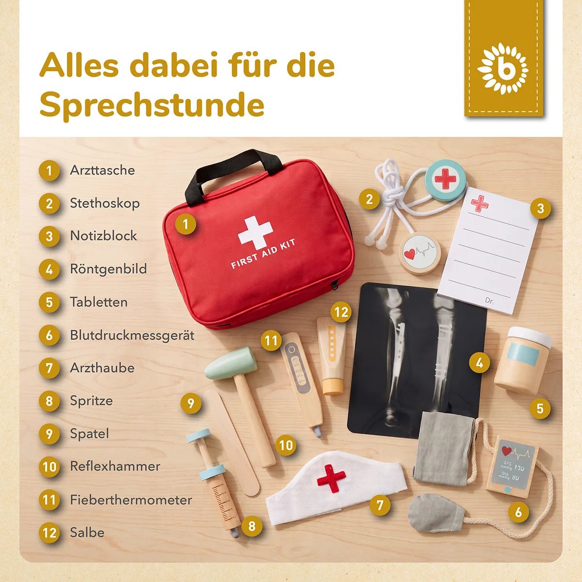 BIECO Doktor-Spielset personalisiert - wunderwunsch