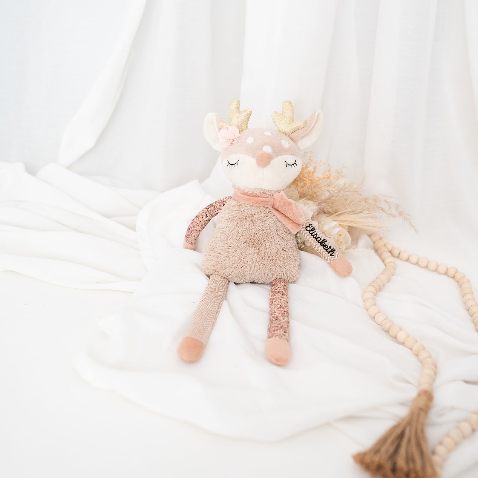 BIECO Großes Kuscheltier Igel oder Reh personalisiert - wunderwunsch