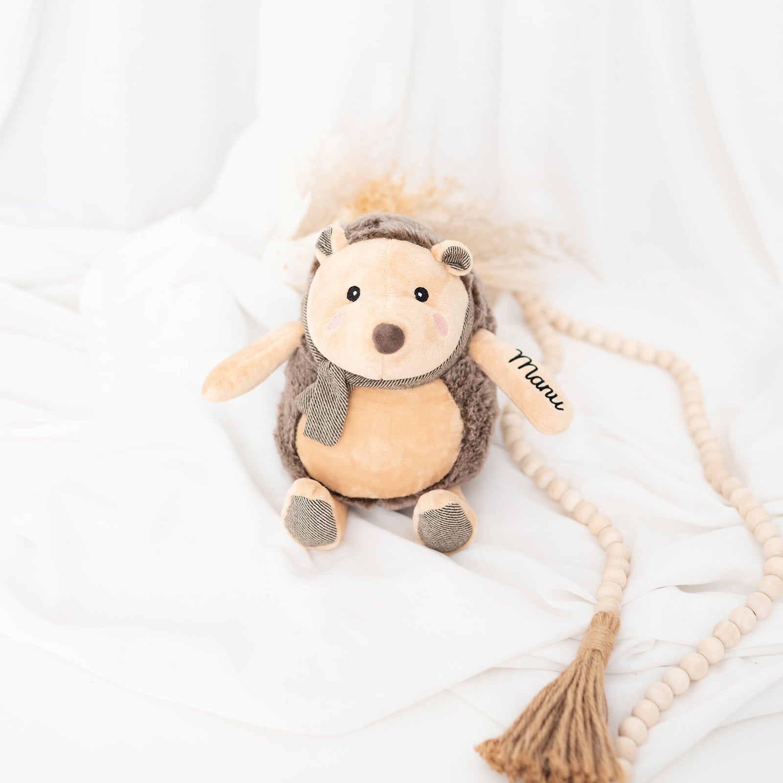 BIECO Großes Kuscheltier Igel oder Reh personalisiert - wunderwunsch