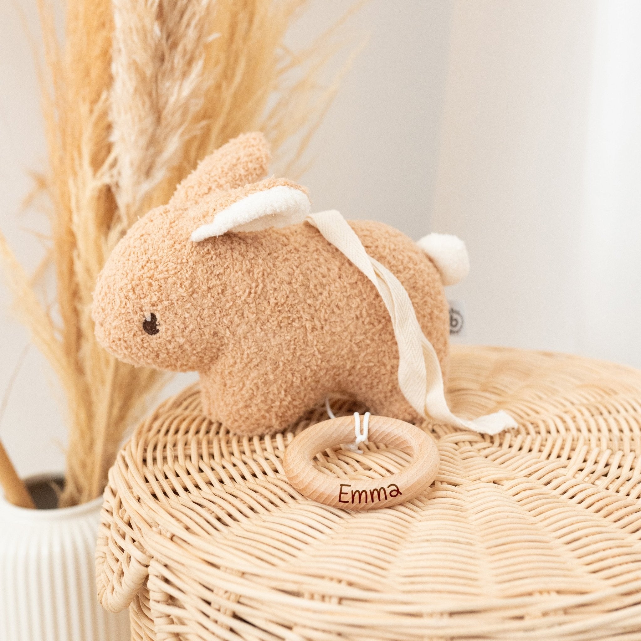 BIECO Musikspieluhr personalisiert - Hase & Bär - wunderwunsch