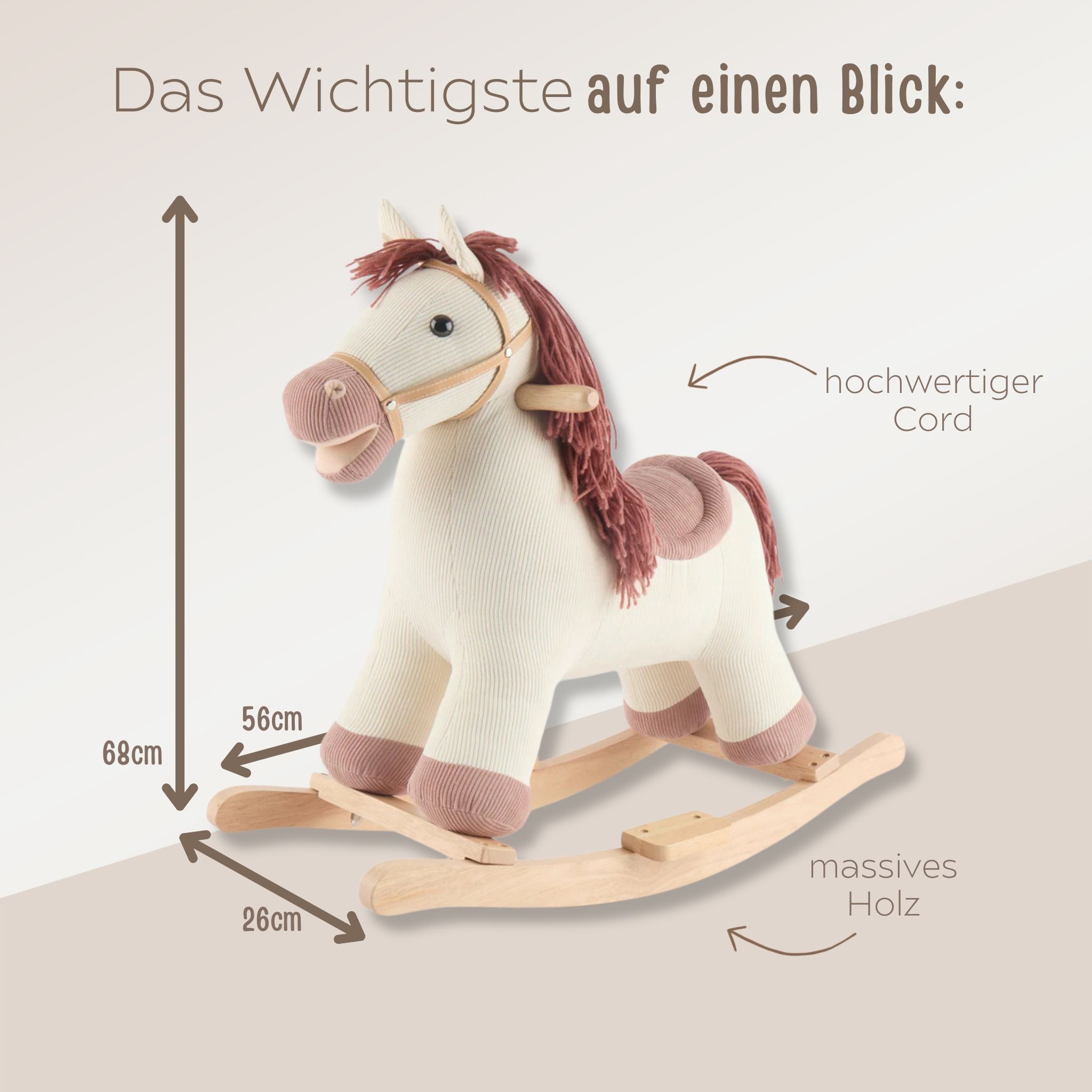 BIECO Schaukelpferd personalisiert - wunderwunsch