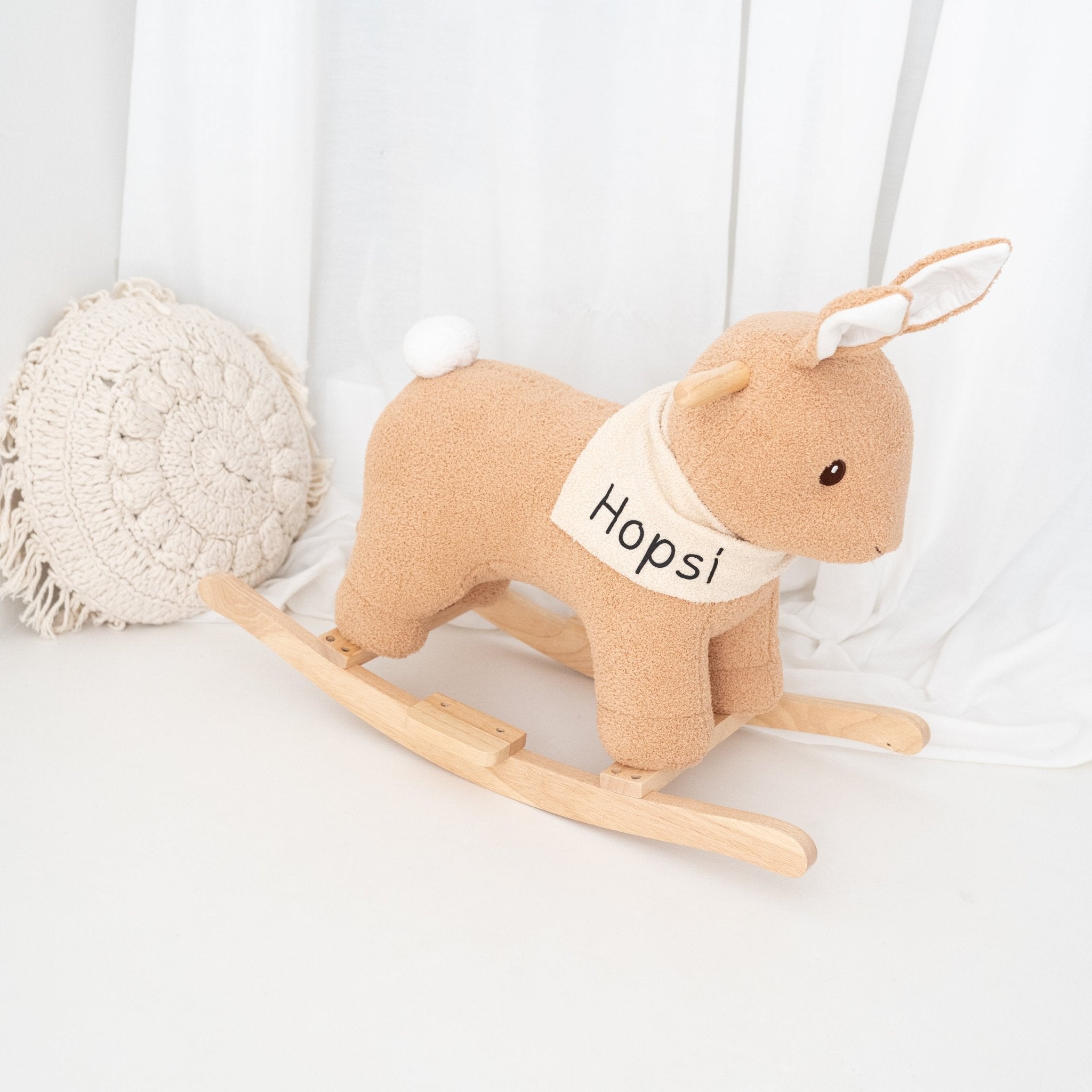BIECO Schaukeltier Bär oder Hase personalisiert - wunderwunsch