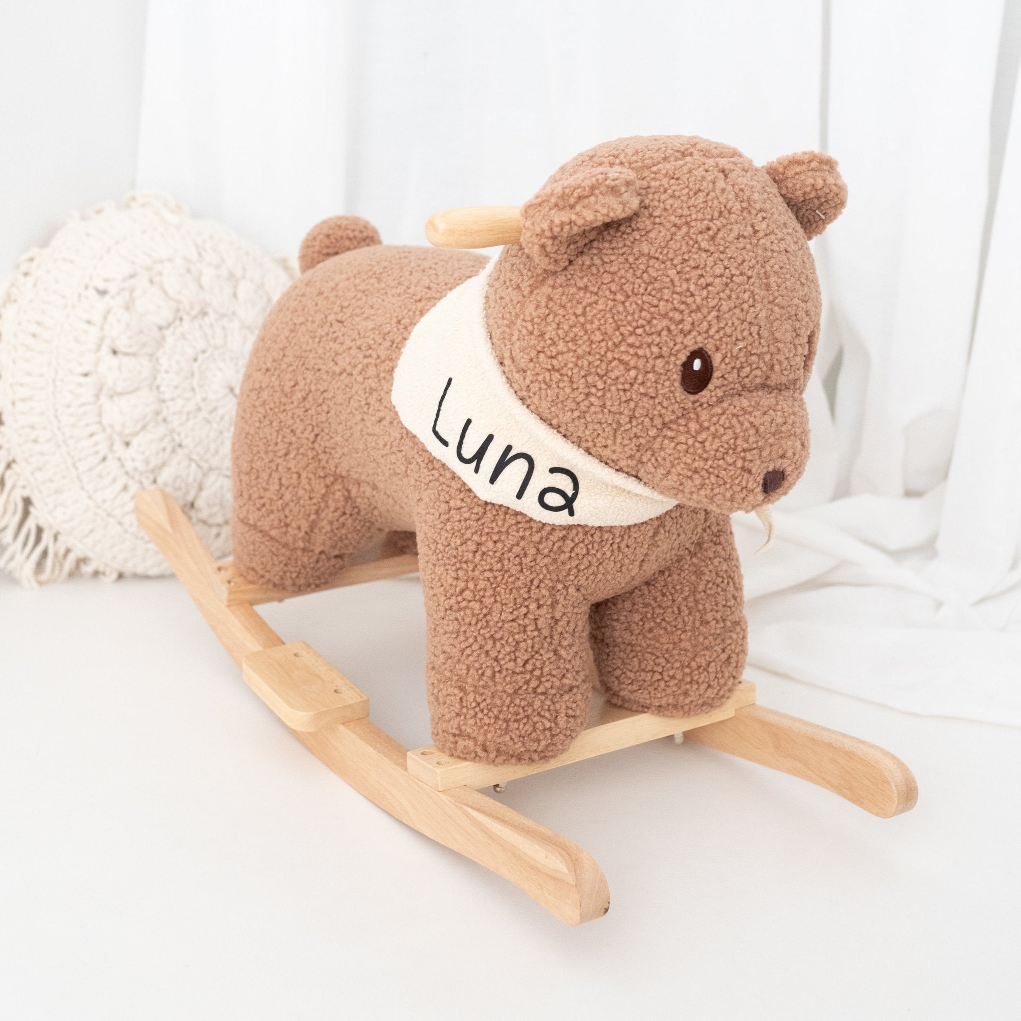 BIECO Schaukeltier Bär oder Hase personalisiert - wunderwunsch