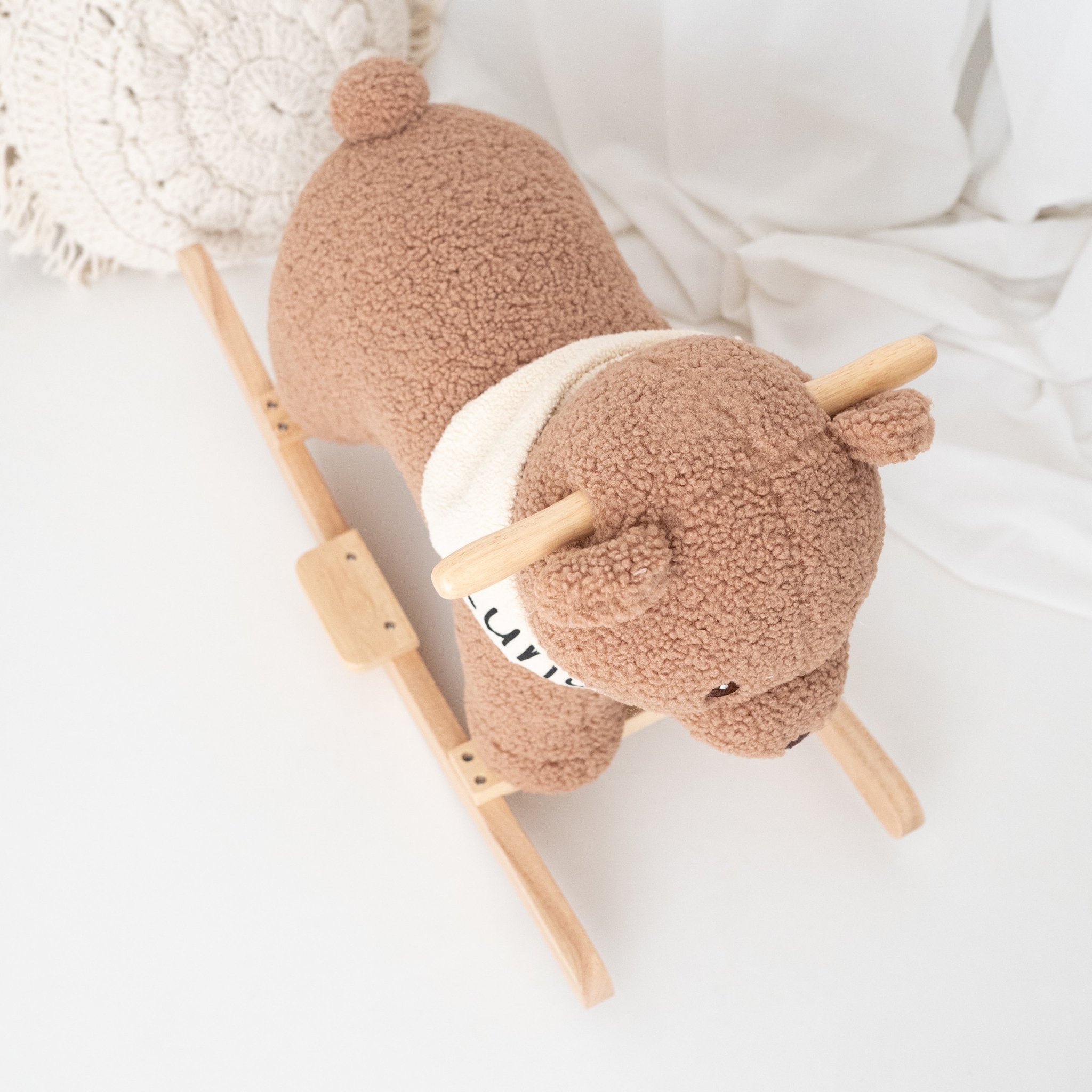 BIECO Schaukeltier Bär oder Hase personalisiert - wunderwunsch