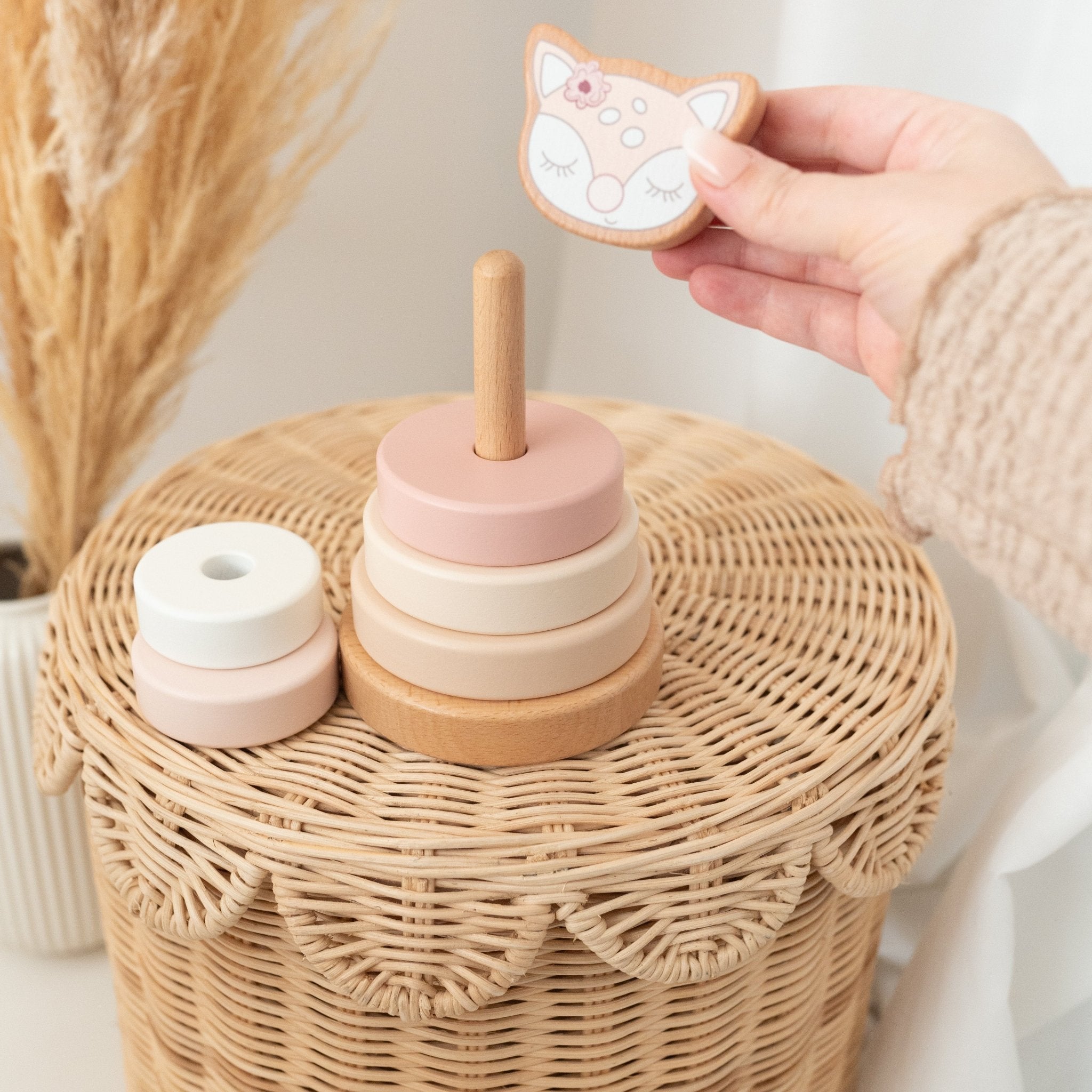 BIECO Stapelturm personalisiert - Reh - wunderwunsch