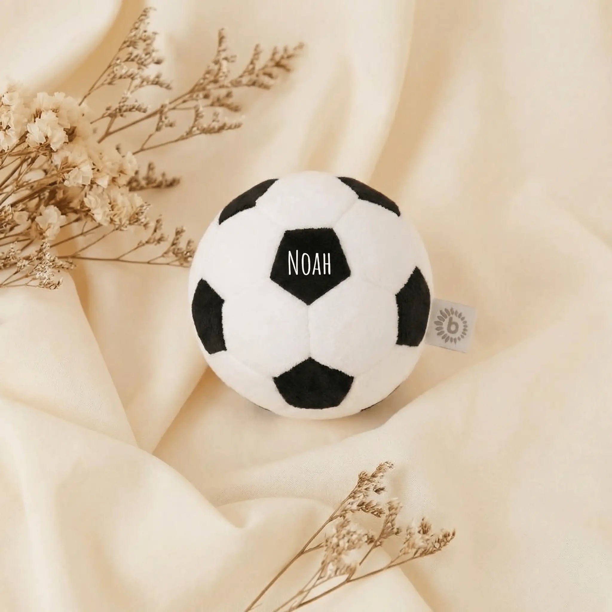 BIECO Stoffball mit Rassel personalisierbar - wunderwunsch