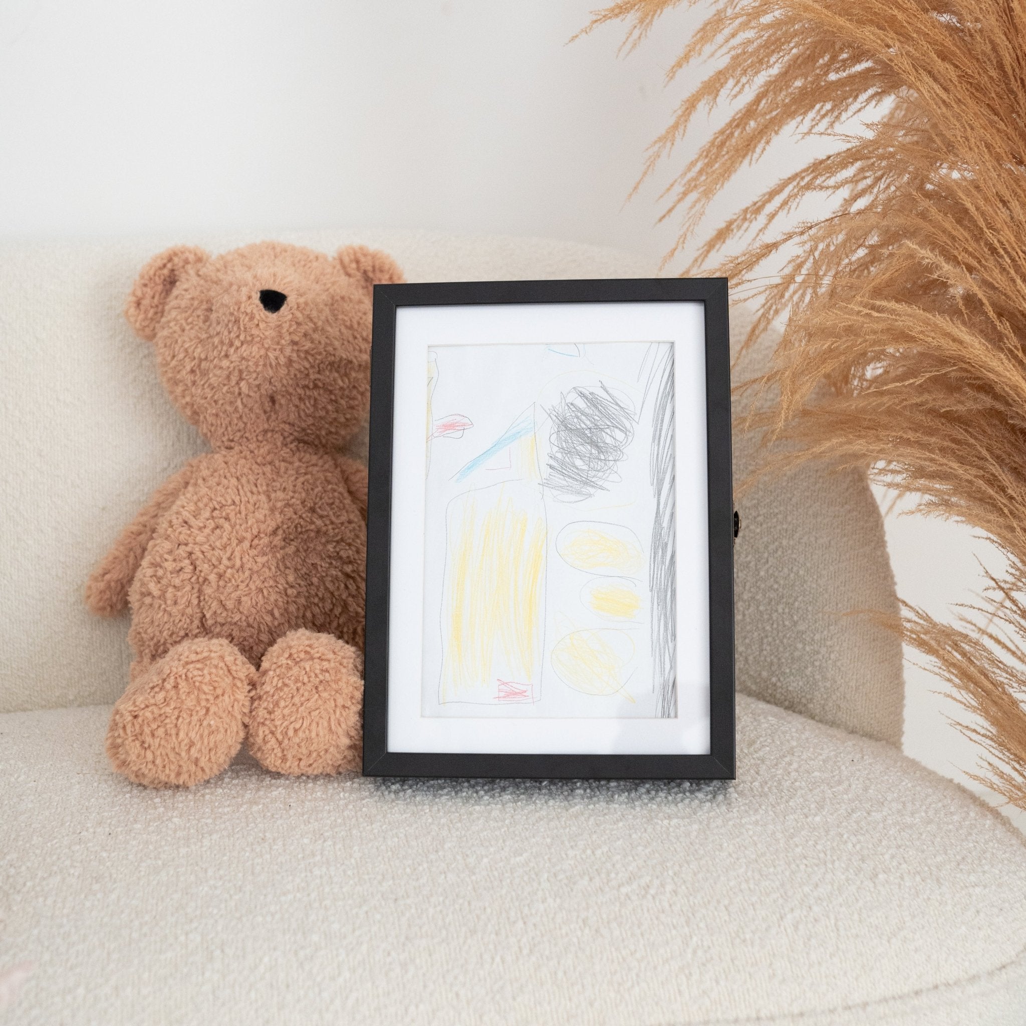 Bilderrahmen und Aufbewahrung für Kinderkunstwerke - wunderwunsch