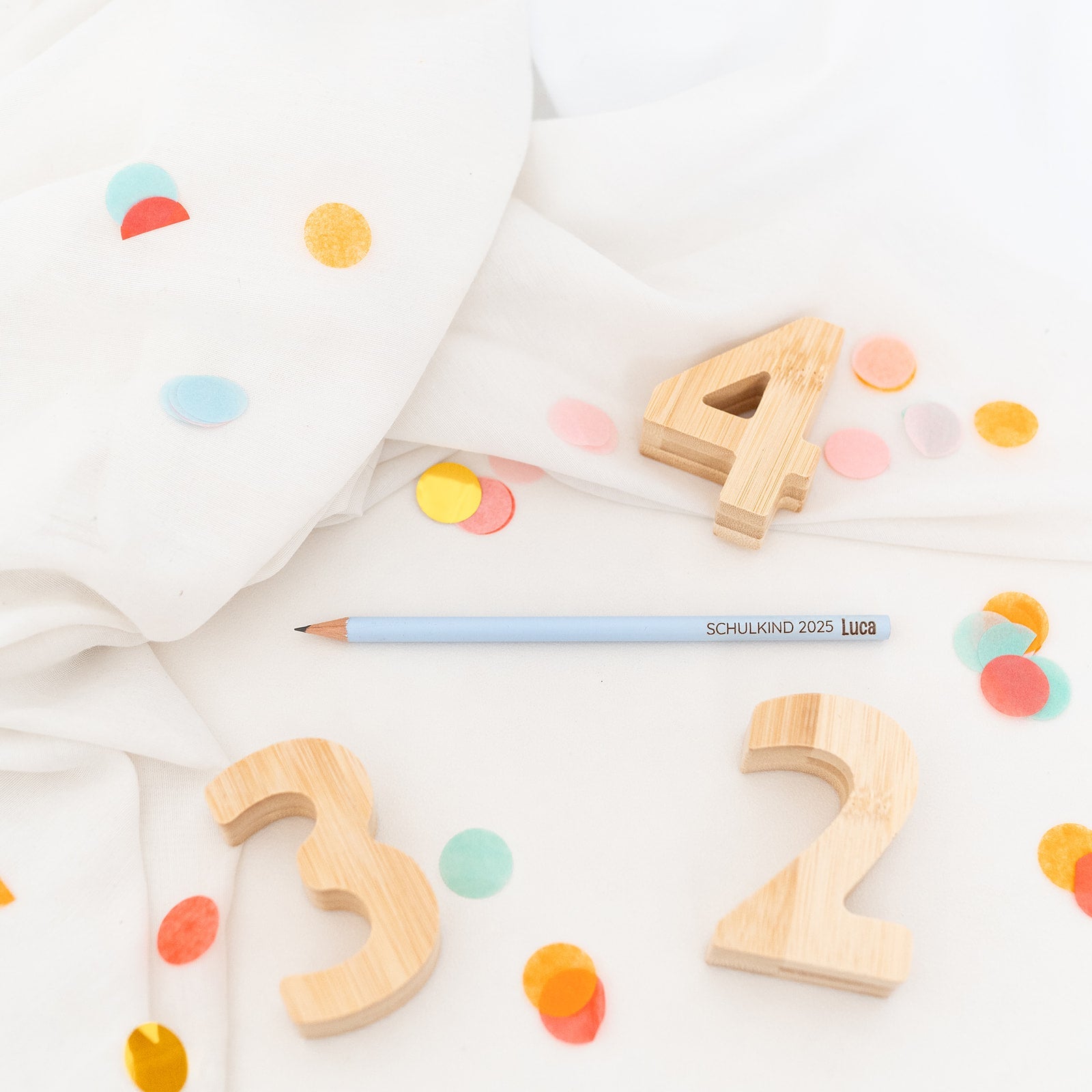 Bleistift pastell personalisiert - Schulkind 2025 - wunderwunsch