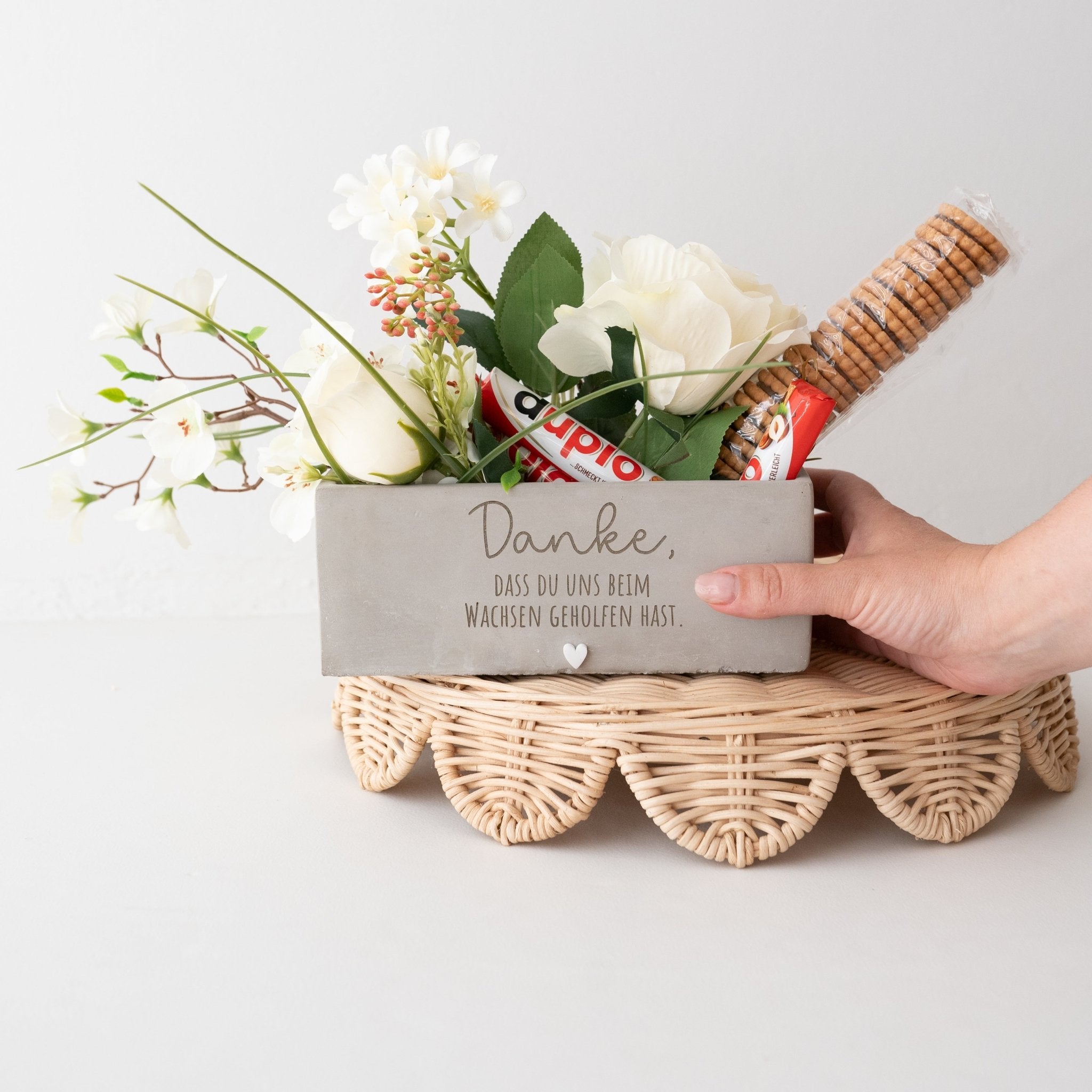 Blumentopf - Danke, dass du beim wachsen geholfen hast - wunderwunsch
