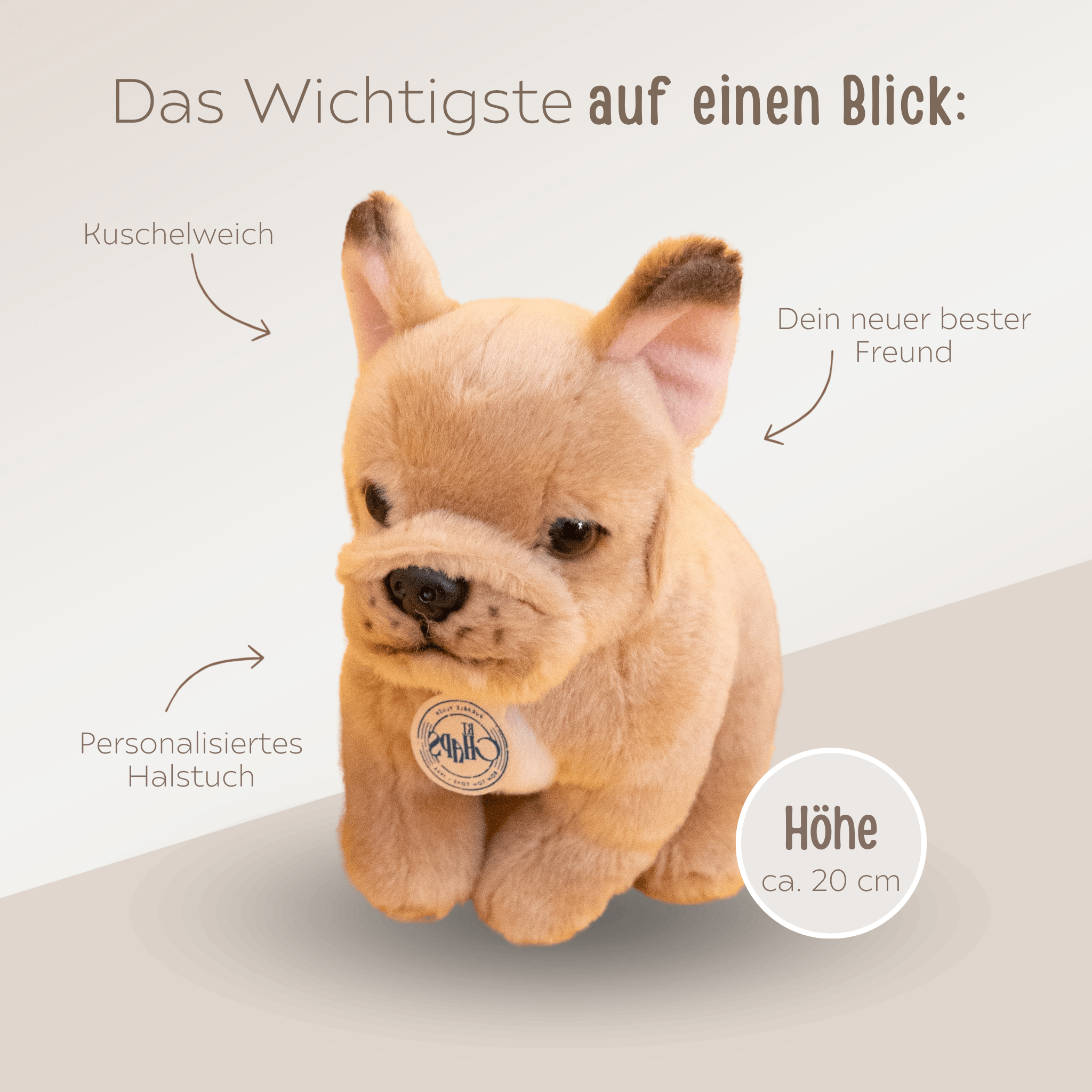 Bon Ton Toys Kuscheltier personalisiert - Hund - wunderwunsch