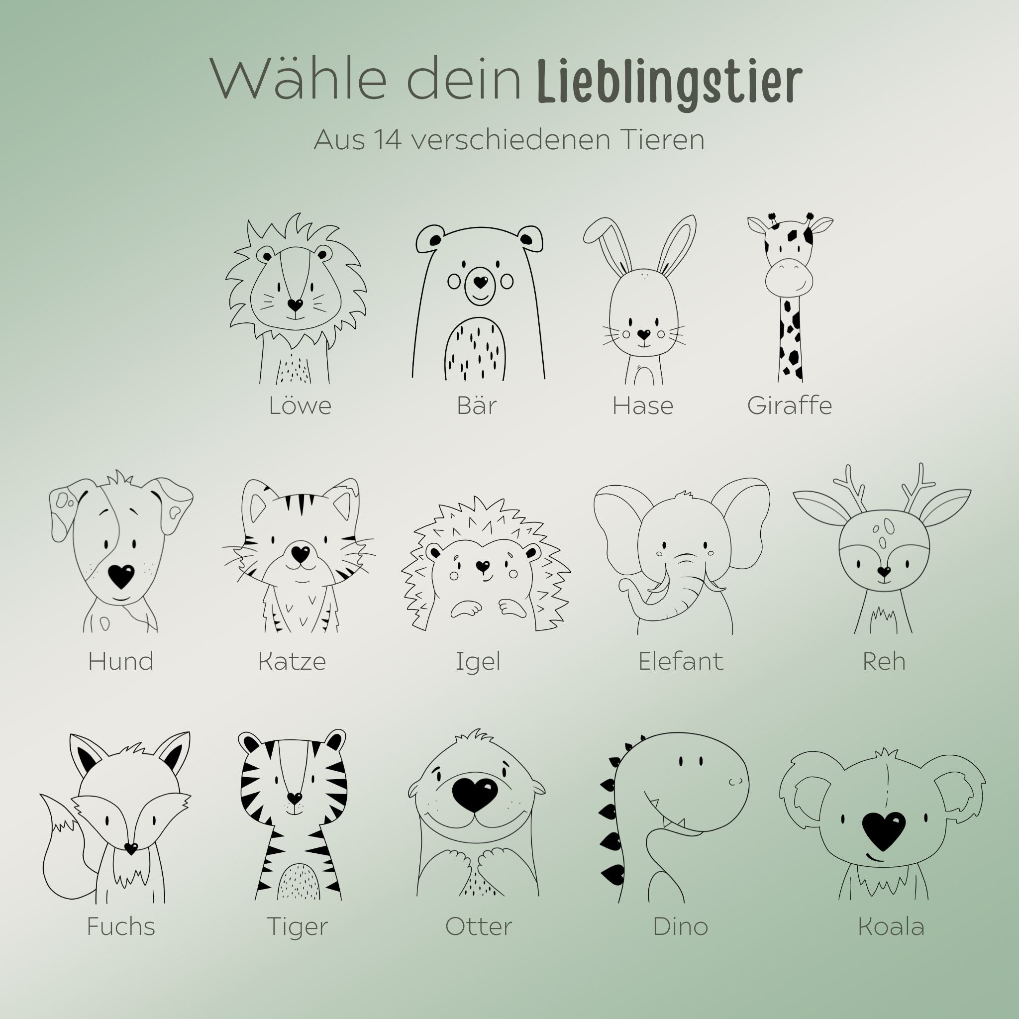 Brotdose Edelstahl personalisiert - Tier groß Gravur - wunderwunsch