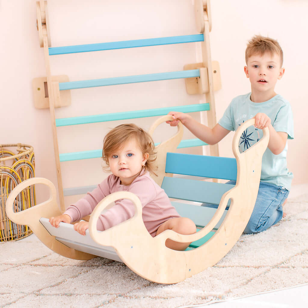 BUSY KIDS Holzwippe - Mint - wunderwunsch