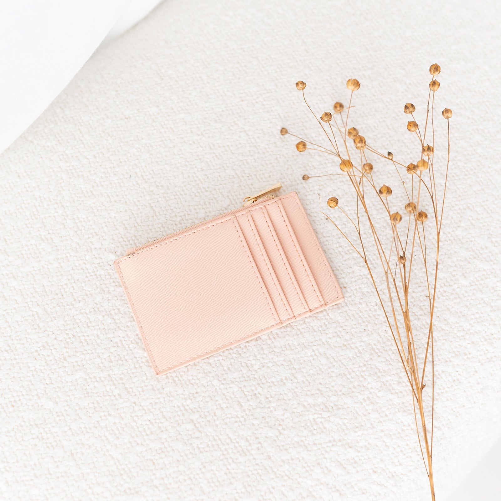 Cardholder - Schwarz, Rosa, Grau - wunderwunsch