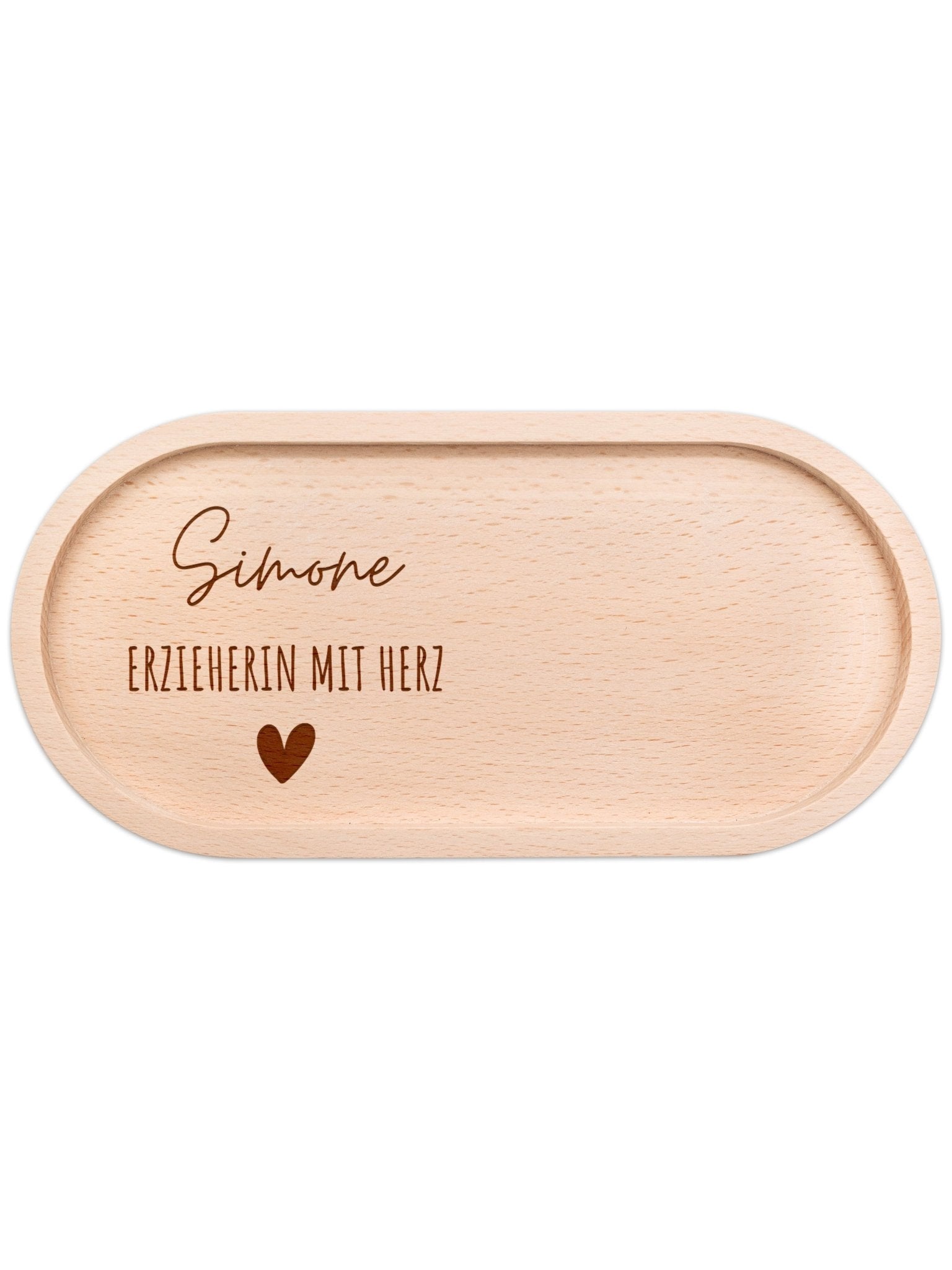 Deko Serviertablett aus Holz - Erzieherin/Lehrerin/Hebamme - wunderwunsch