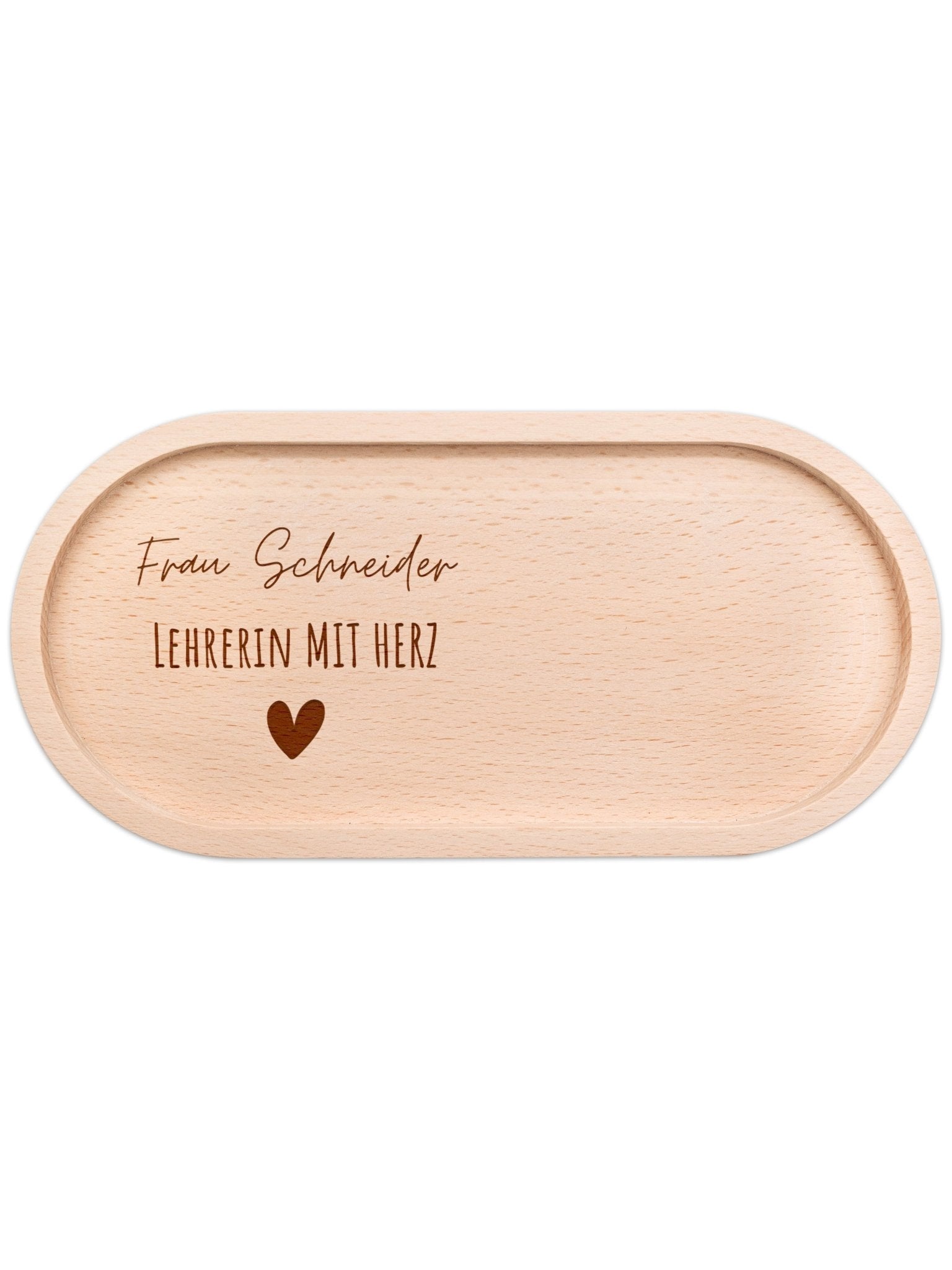 Deko Serviertablett aus Holz - Erzieherin/Lehrerin/Hebamme - wunderwunsch