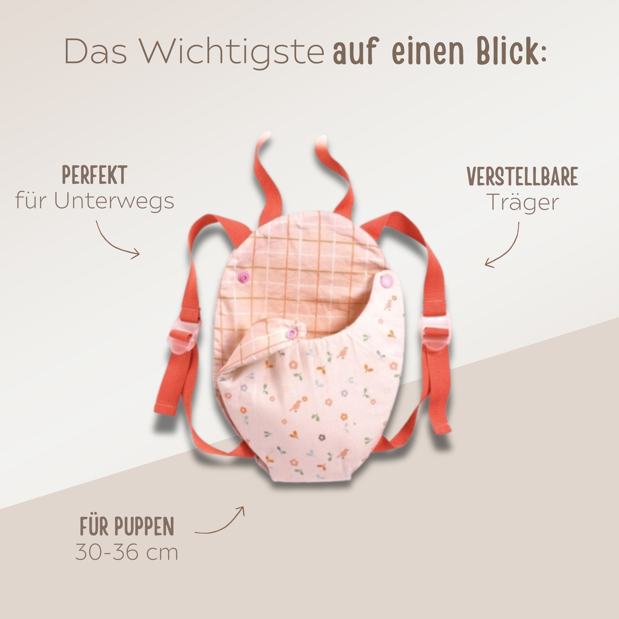 DJECO Puppentrage personalisiert - wunderwunsch