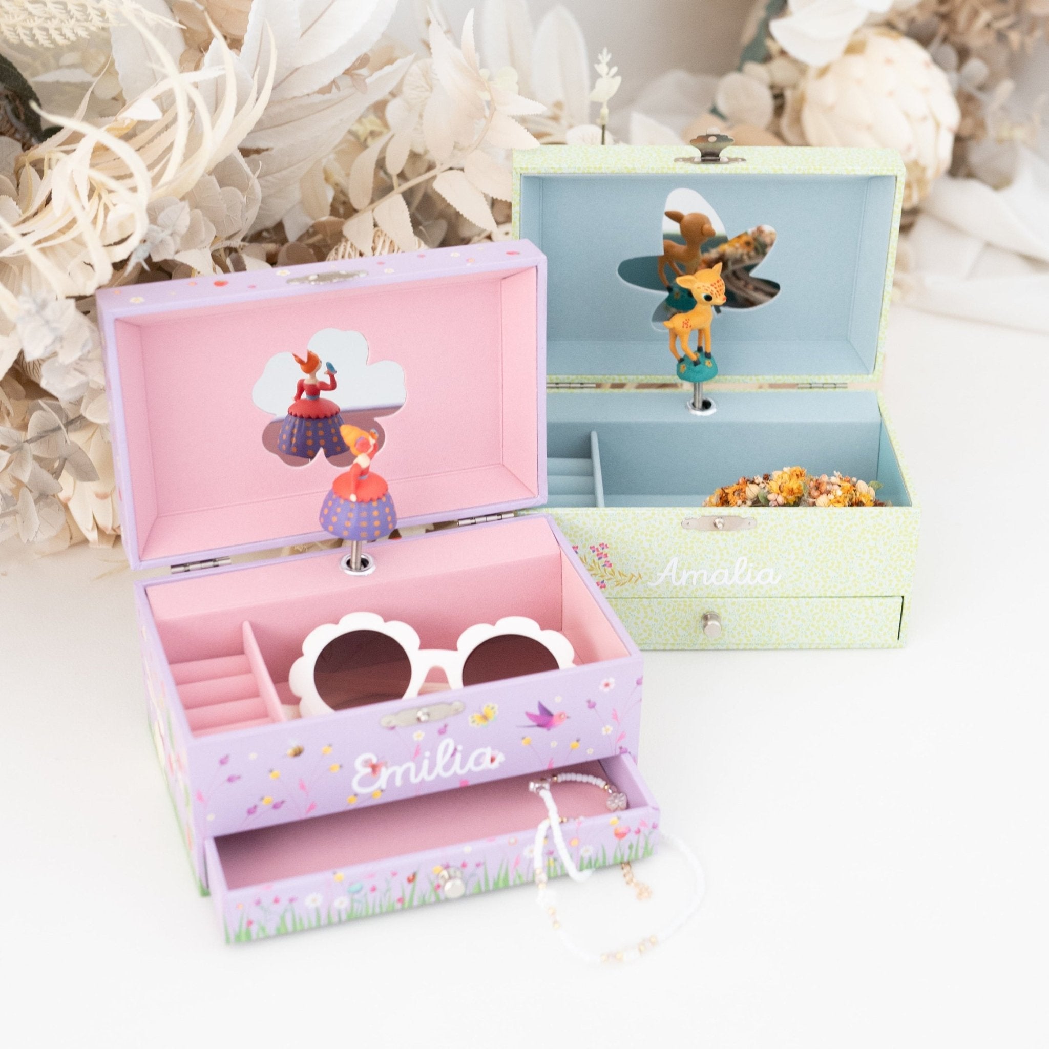 DJECO Schmuckkästen mit Spieluhr - Prinzessin/Reh - wunderwunsch