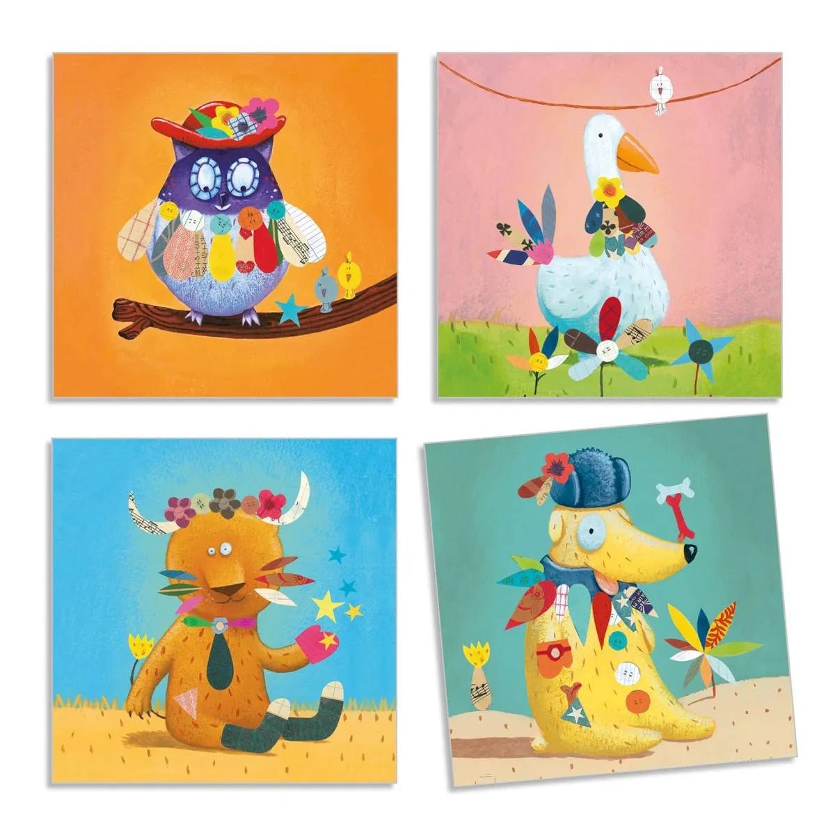 DJECO Stickerbild - Tiere - wunderwunsch