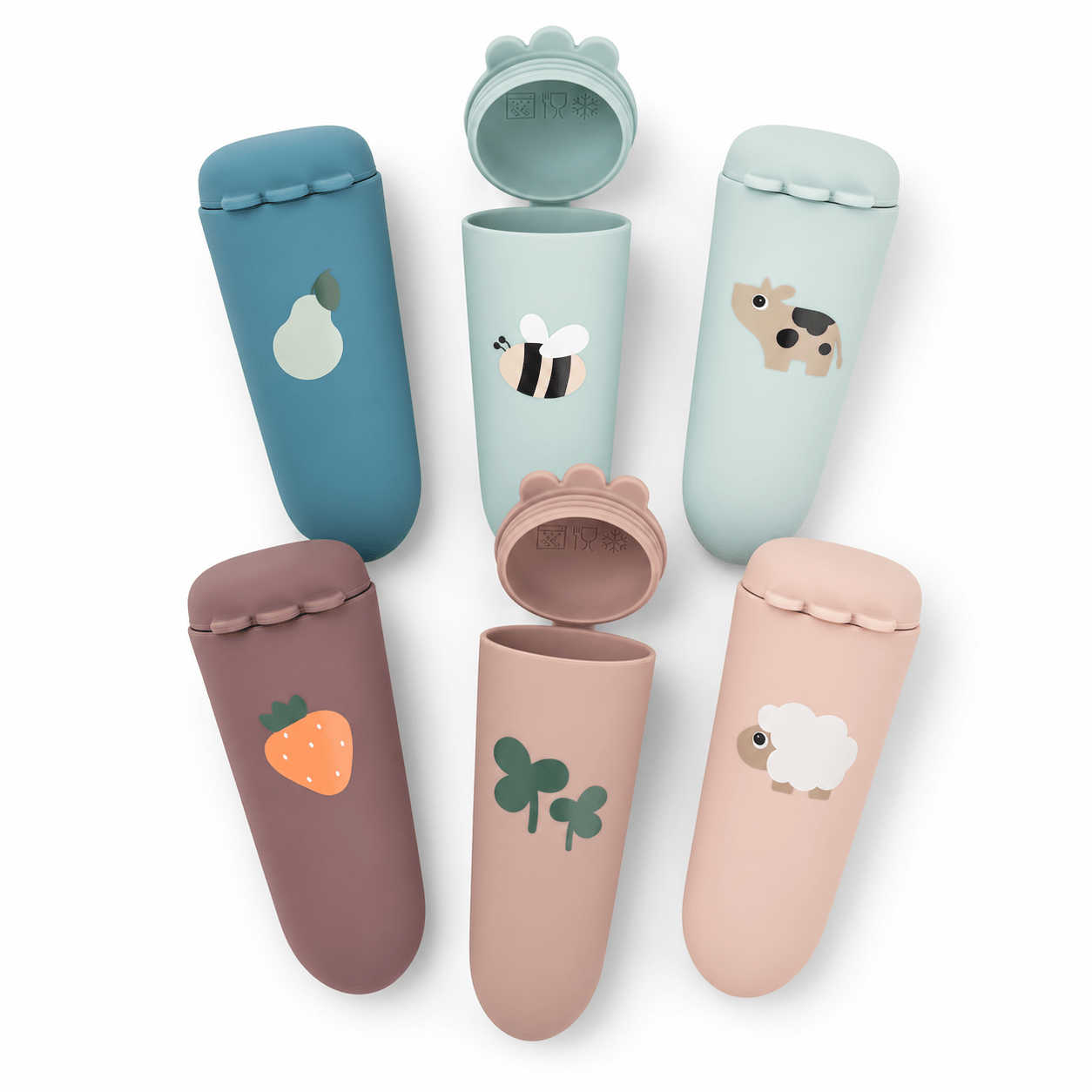 DONEBYDEER 3er-Pack Eisformen aus Silikon