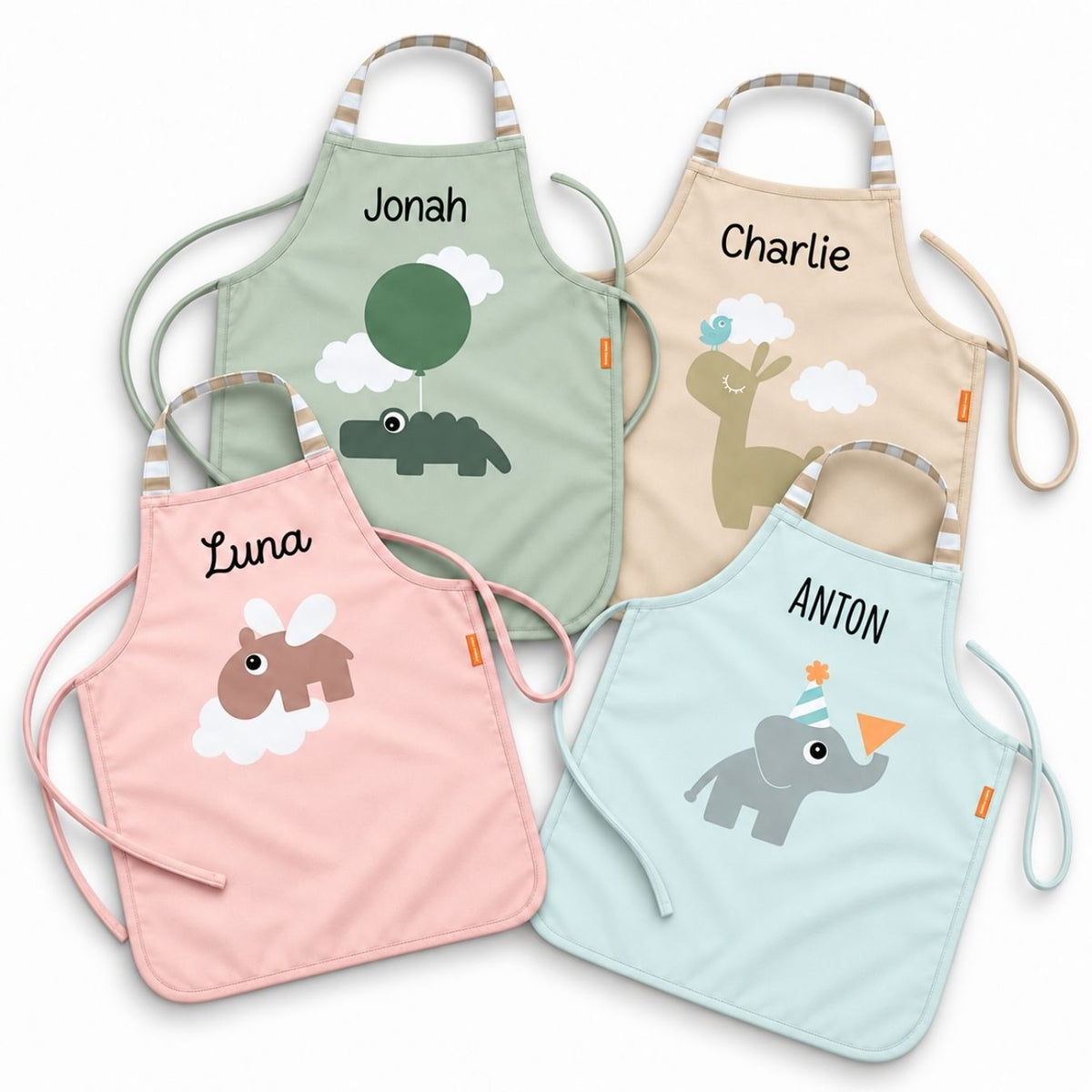 DONEBYDEER wasserdichte Kinderschürze personalisiert - wunderwunsch