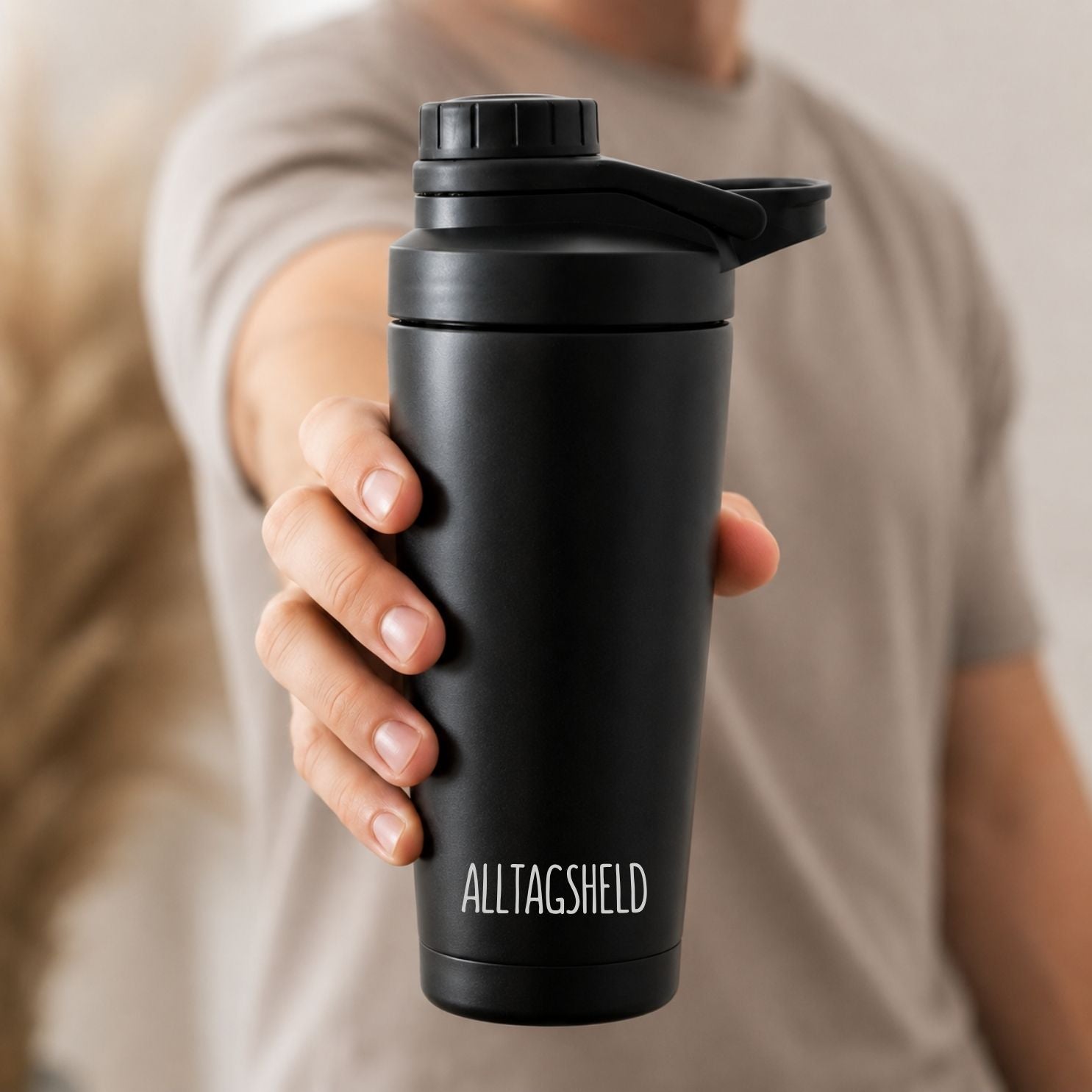 Edelstahl Shaker 700ml personalisiert - Wunschname - wunderwunsch