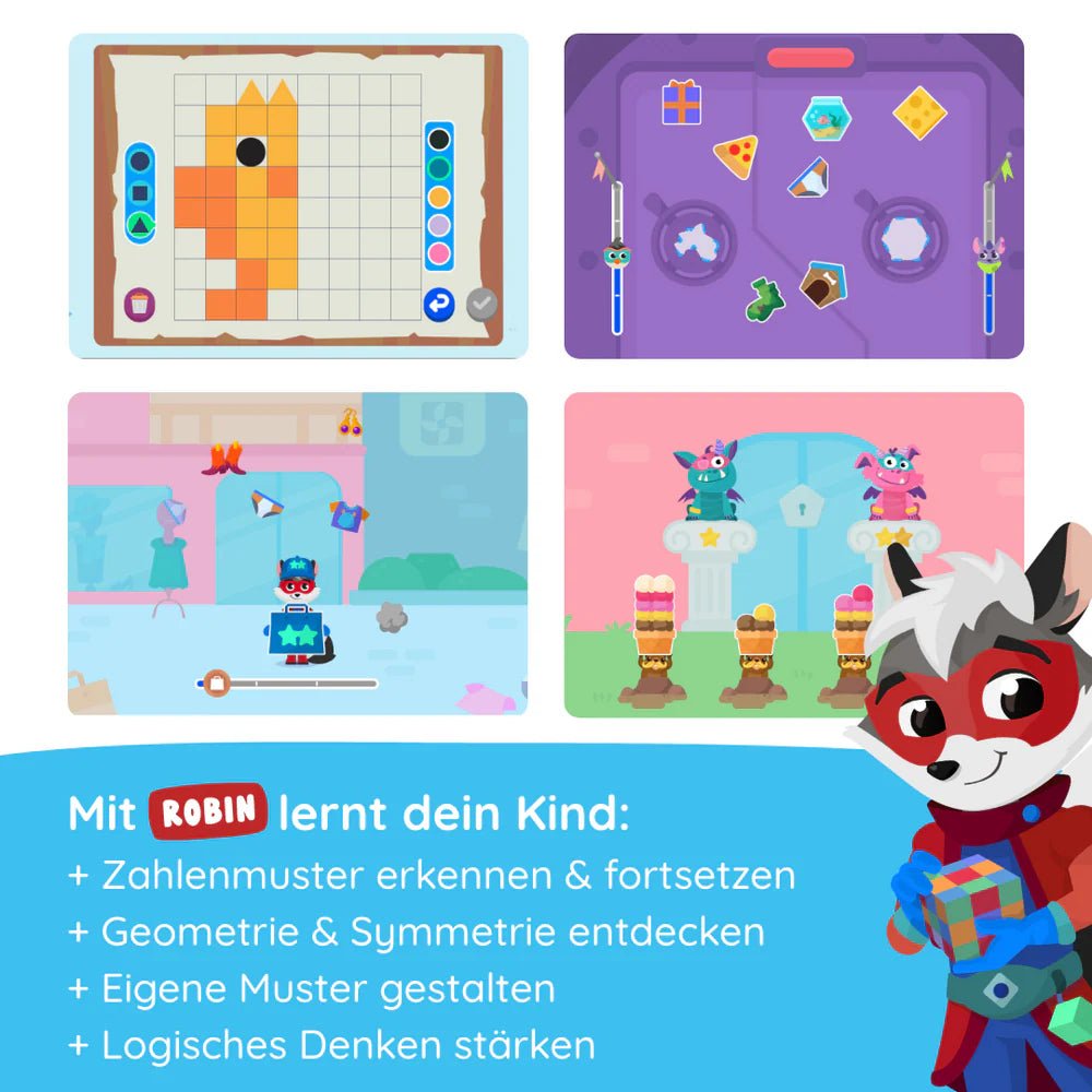 EDURINO Figur Robin - Geometrie & Zahlenmuster - wunderwunsch