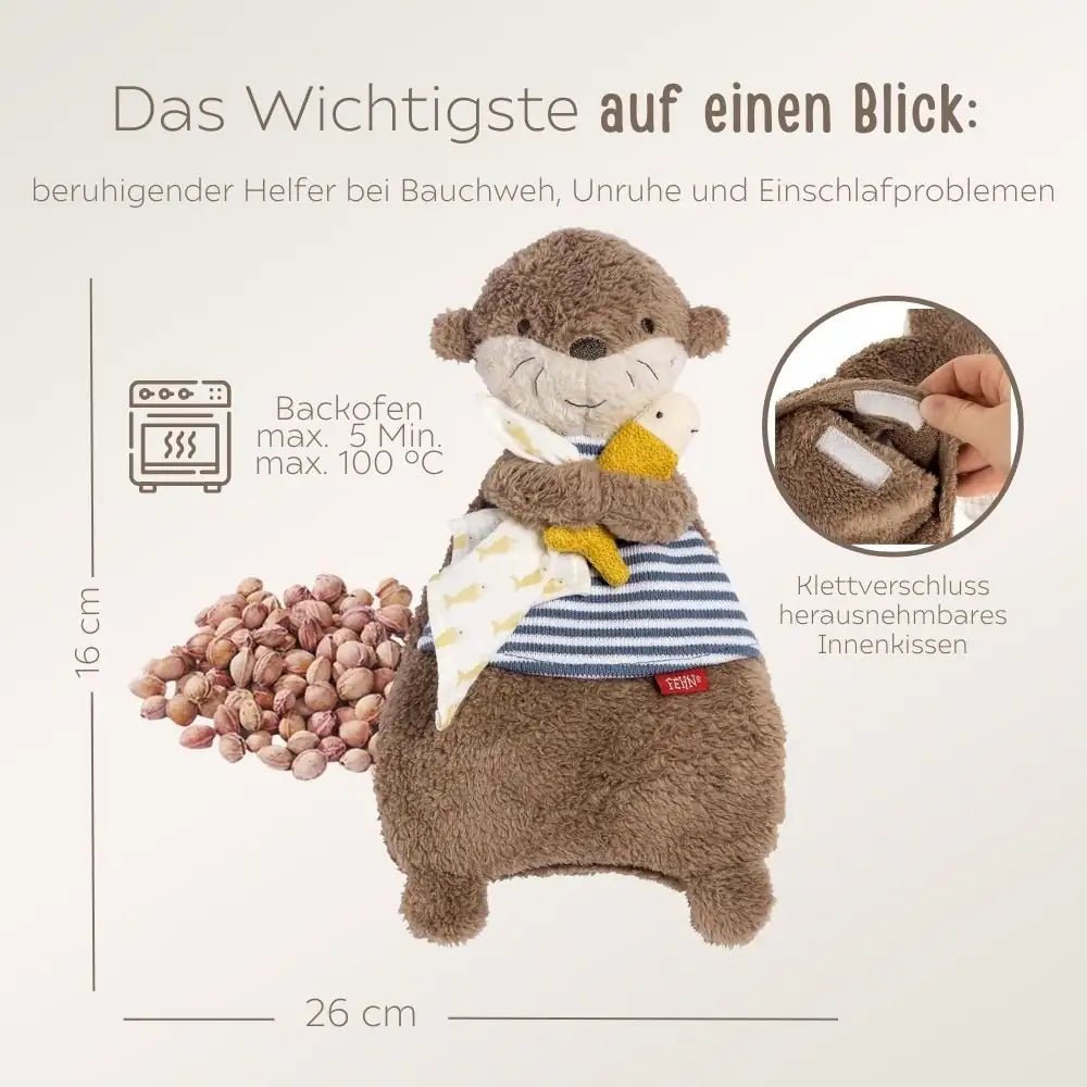 FEHN Kirschkernkissen Otter personalisierbar - wunderwunsch