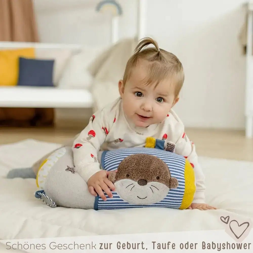 FEHN Krabbelrolle Otter personalisierbar - wunderwunsch