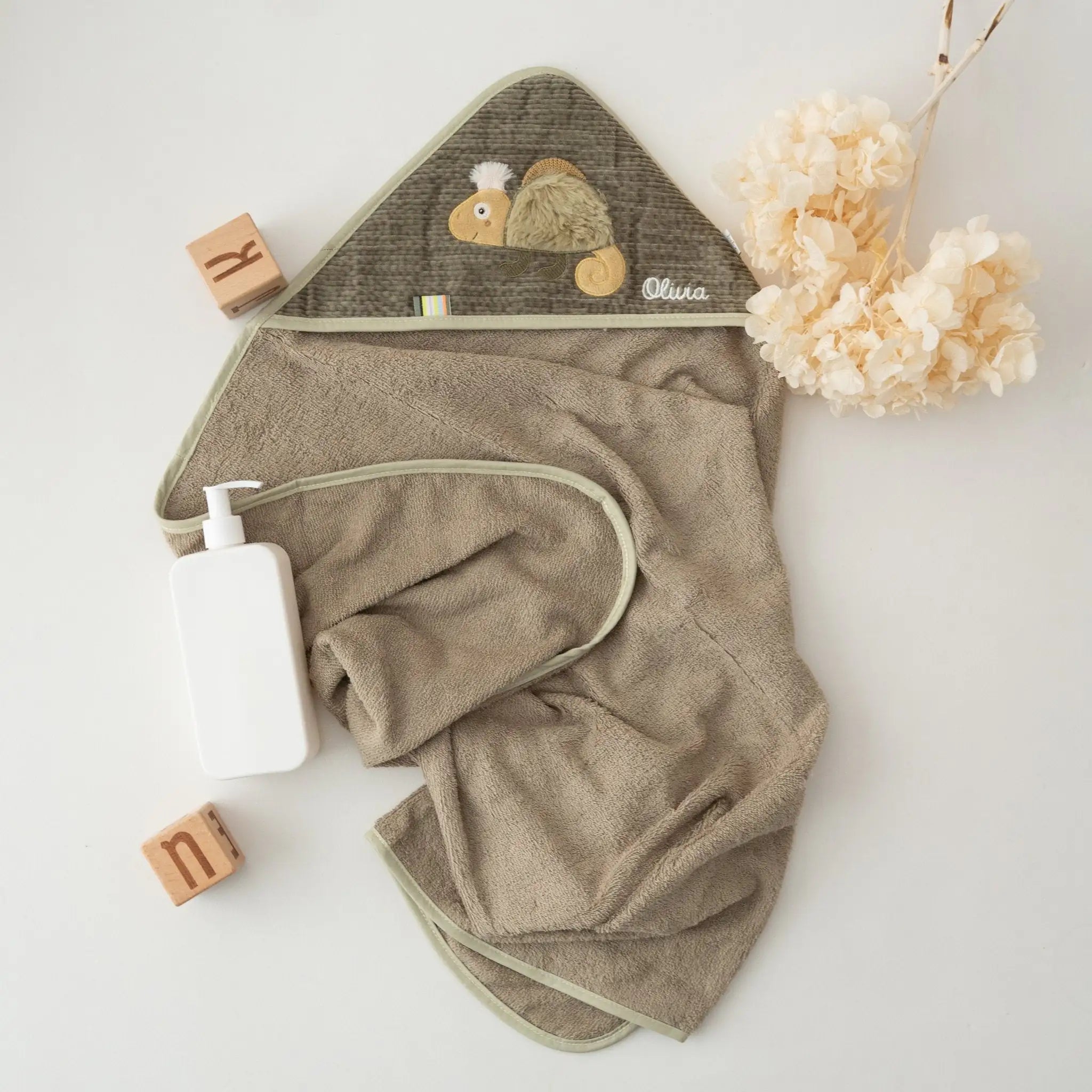 FEHN Tier Baby Kapuzenhandtuch Frottee - wunderwunsch