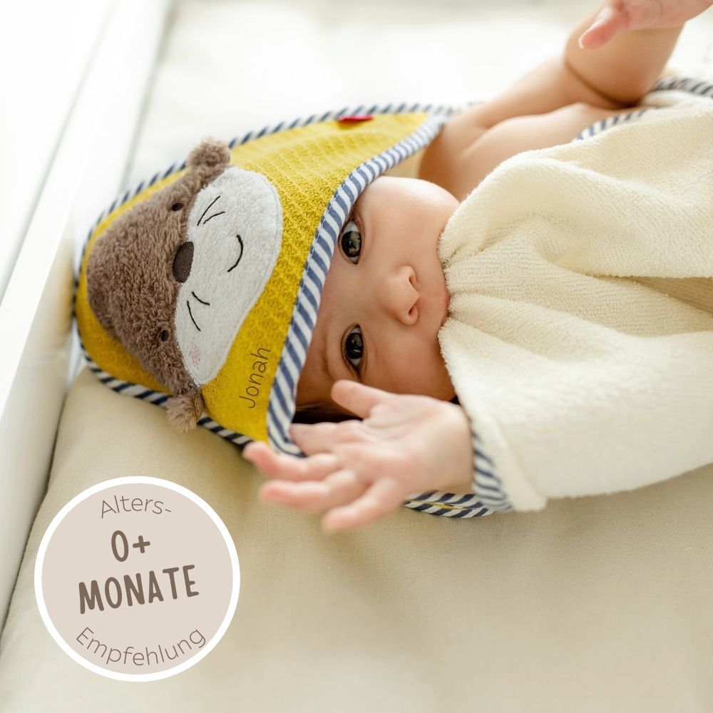 FEHN Tier Baby Kapuzenhandtuch Frottee - wunderwunsch